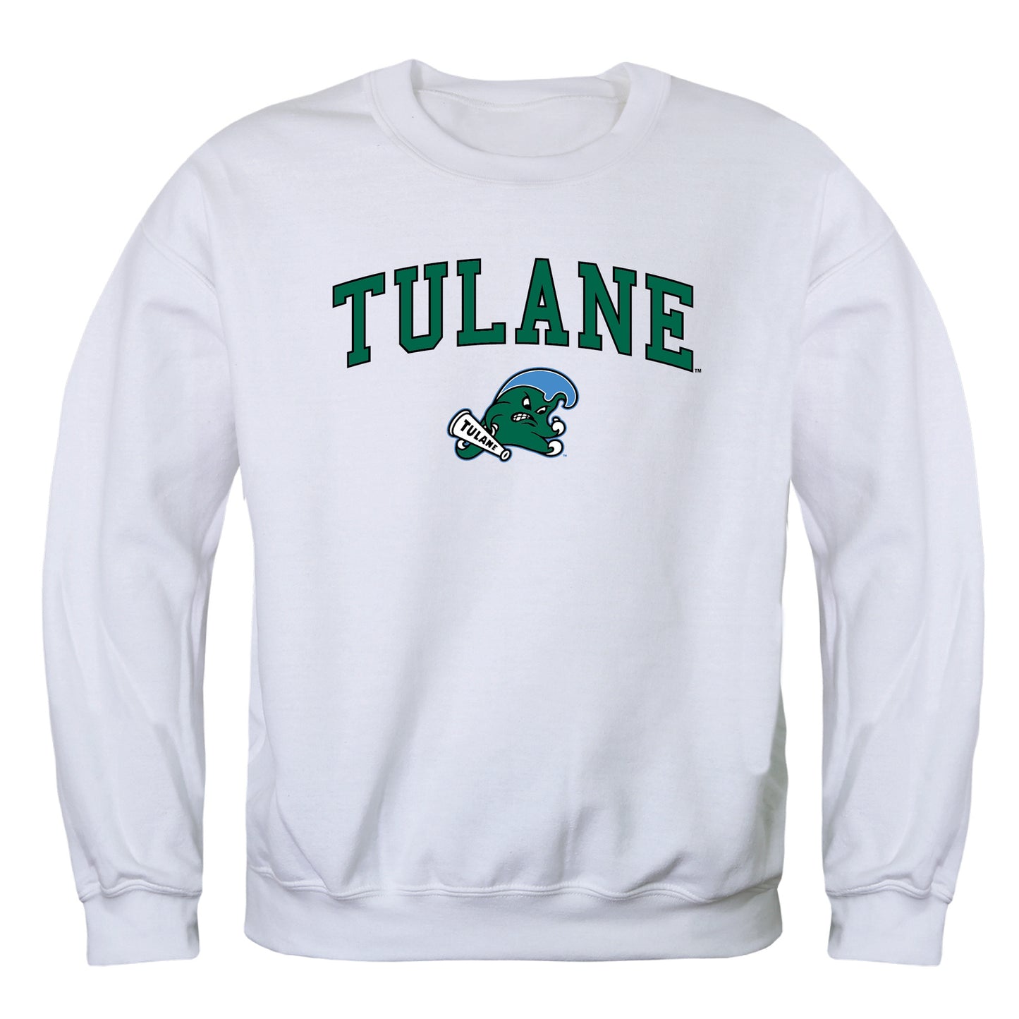 Tulane University Green Wave Campus Crewneck Pullover Sweatshirt Sweate