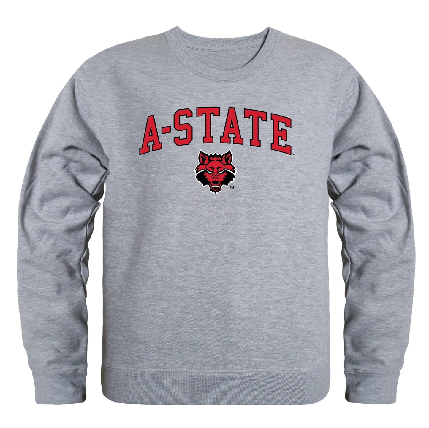 Arkansas State University Red Wolves Campus Crewneck Pullover Sweatshirt Sweate