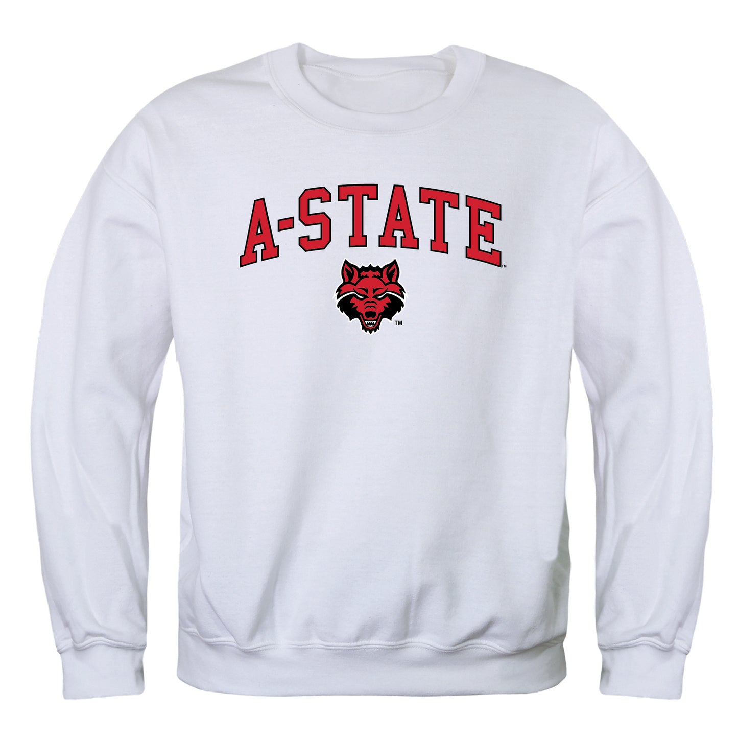 Arkansas State University Red Wolves Campus Crewneck Pullover Sweatshirt Sweate