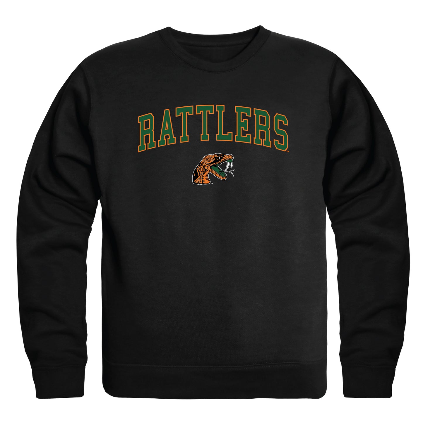 Florida A&M University Rattlers Campus Crewneck Pullover Sweatshirt Sweate