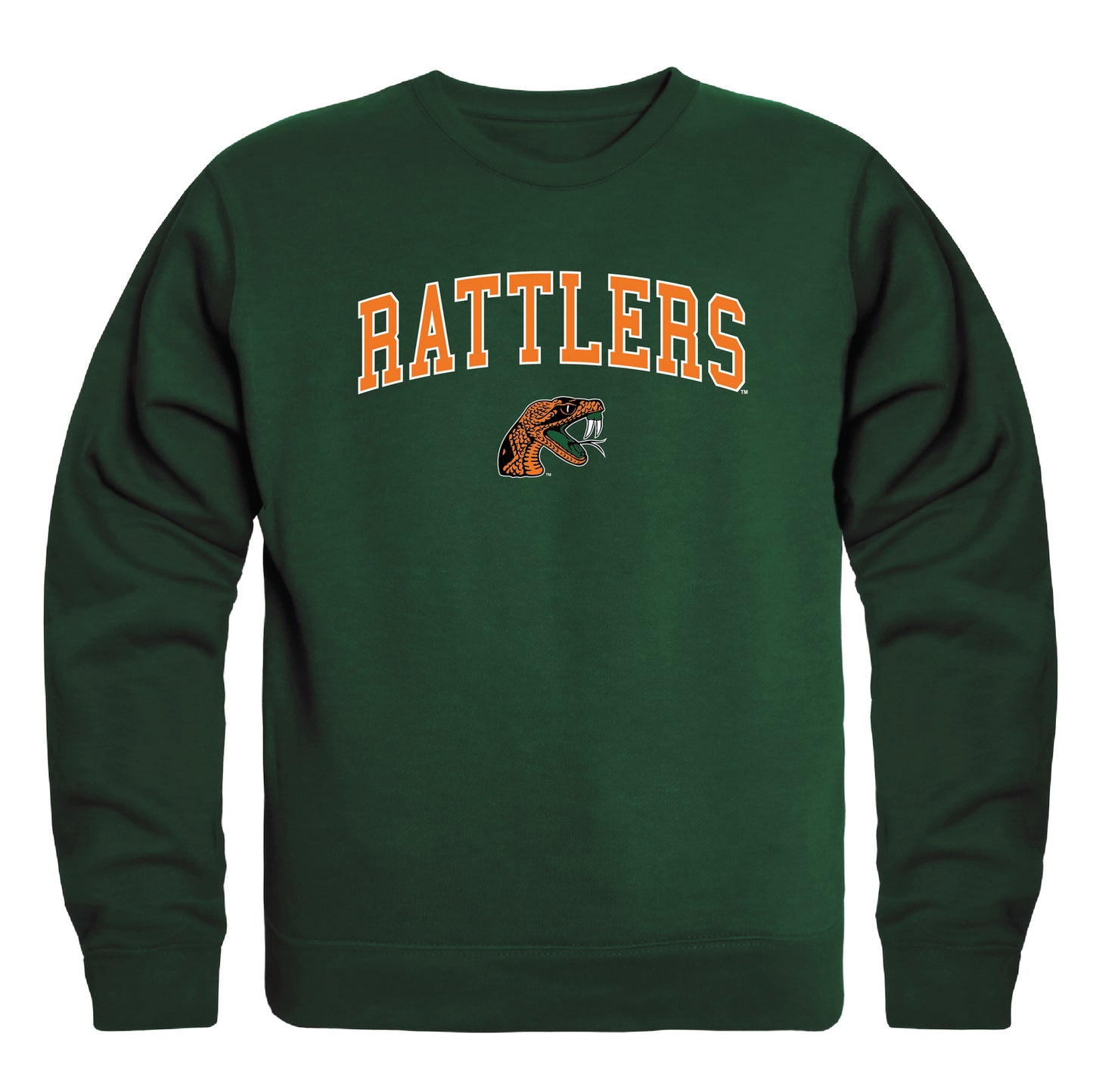 Florida A&M University Rattlers Campus Crewneck Pullover Sweatshirt Sweate