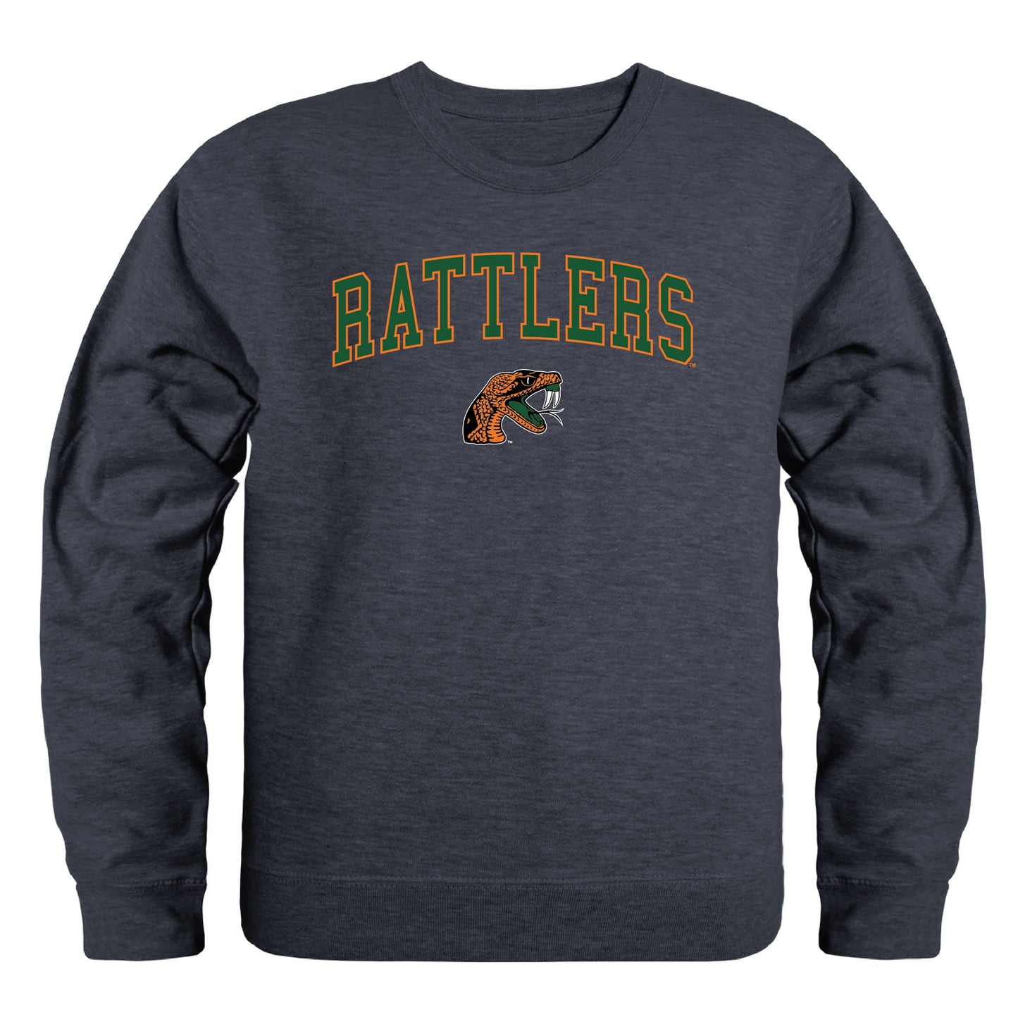 Florida A&M University Rattlers Campus Crewneck Pullover Sweatshirt Sweate