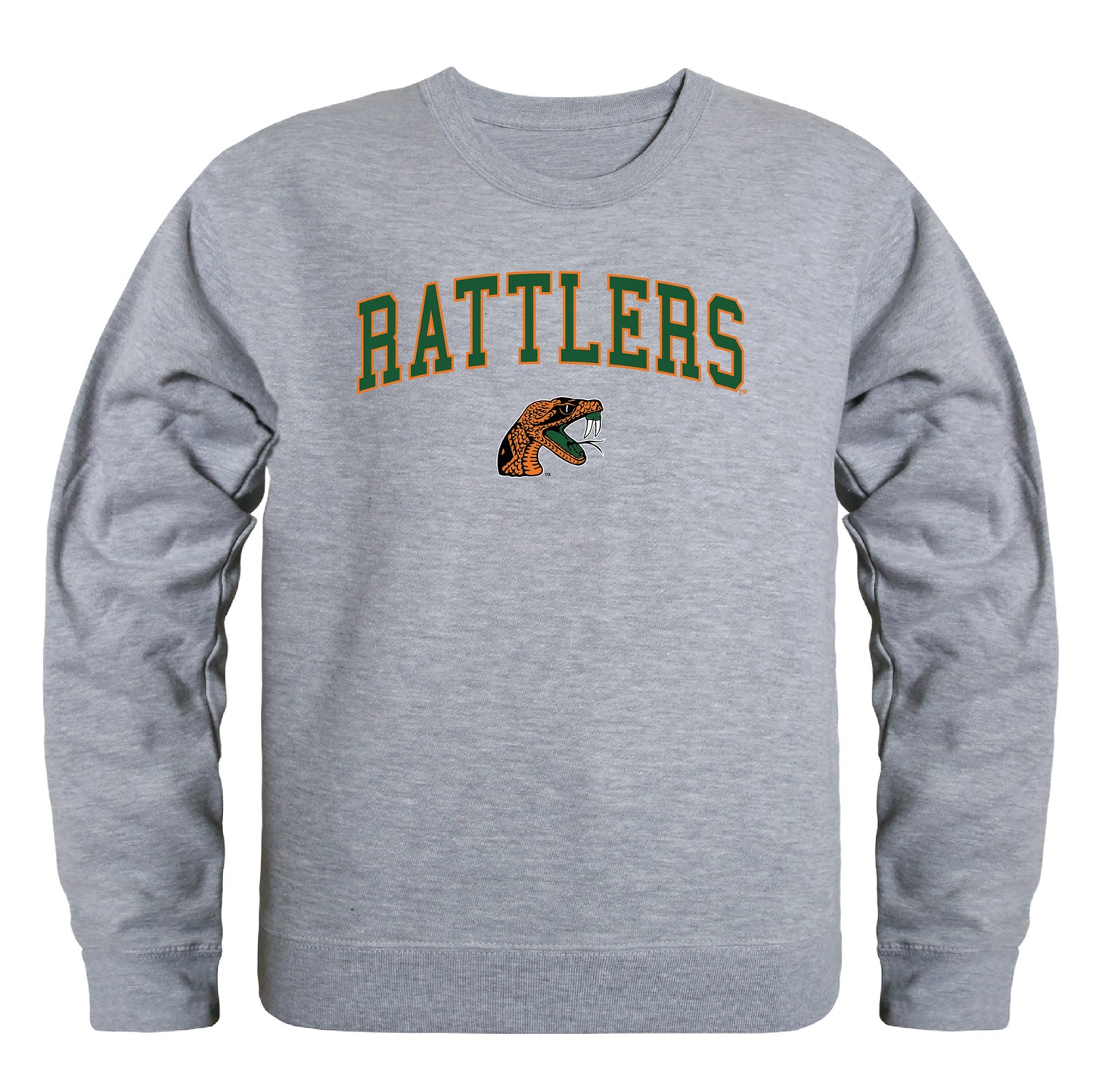 Florida A&M University Rattlers Campus Crewneck Pullover Sweatshirt Sweate