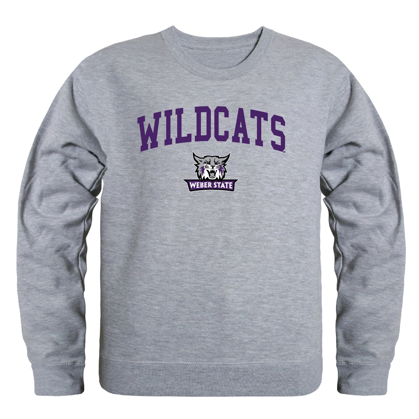 Weber State University Wildcats Campus Crewneck Pullover Sweatshirt Sweate