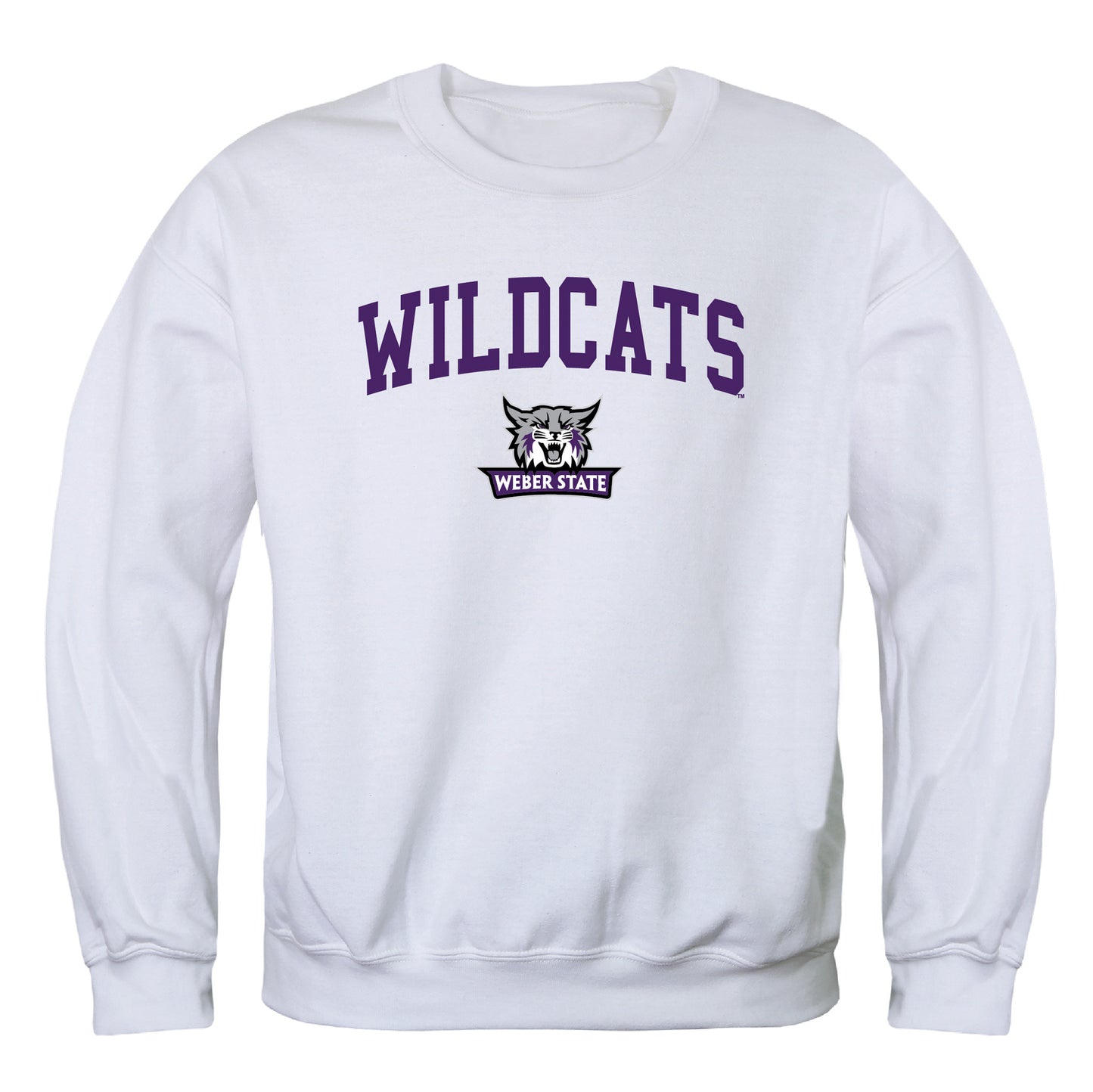 Weber State University Wildcats Campus Crewneck Pullover Sweatshirt Sweate