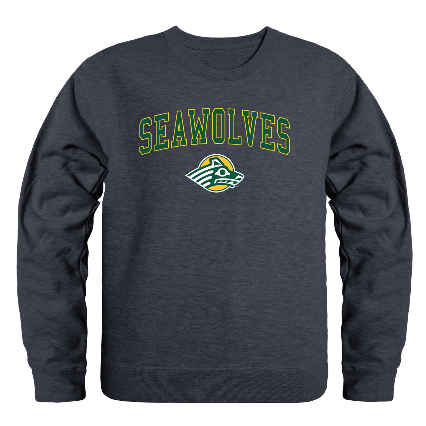 University of Alaska Anchorage Seawolves Campus Crewneck Pullover Sweatshirt Sweate