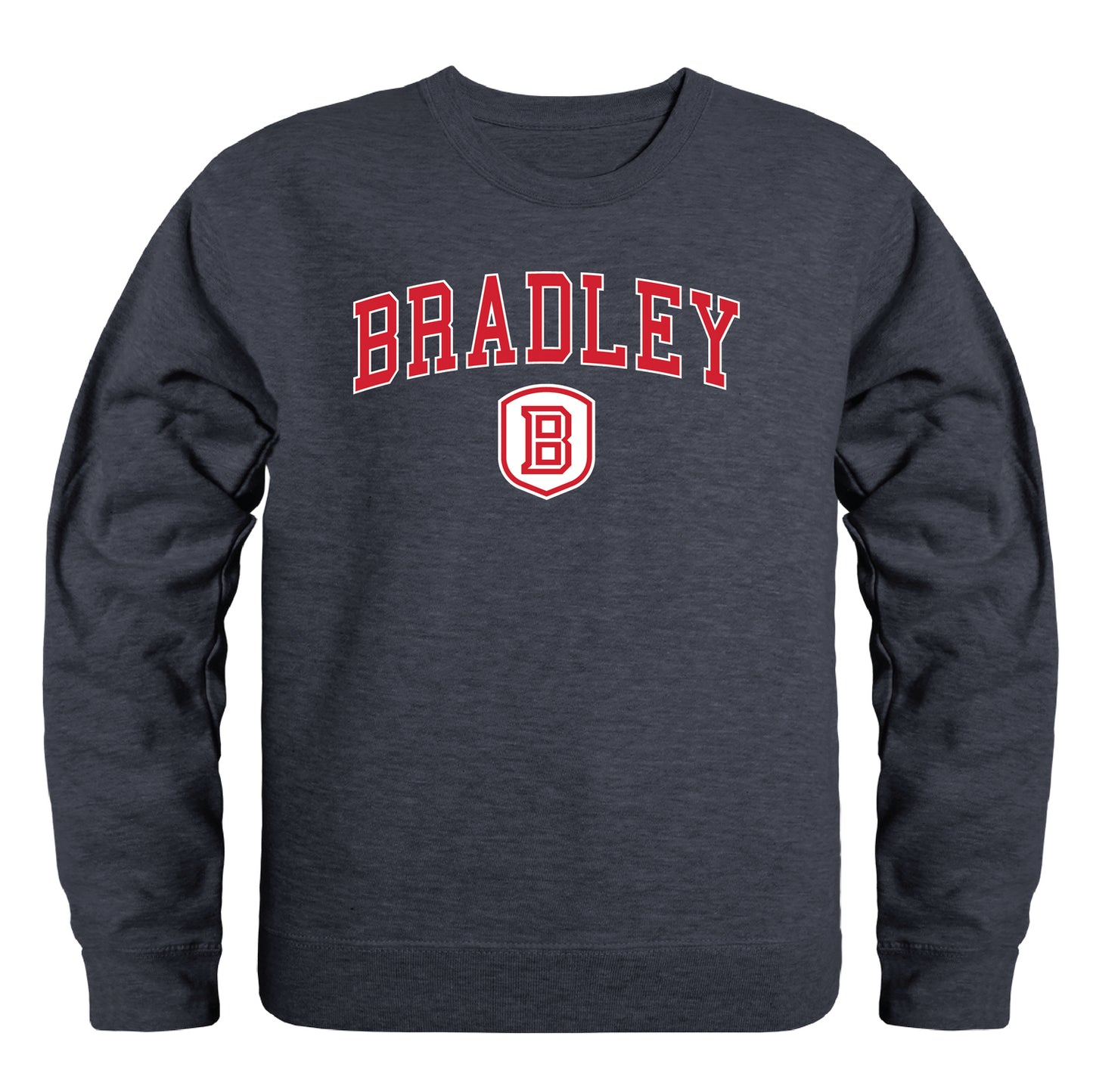 Bradley University Braves Campus Crewneck Pullover Sweatshirt Sweate