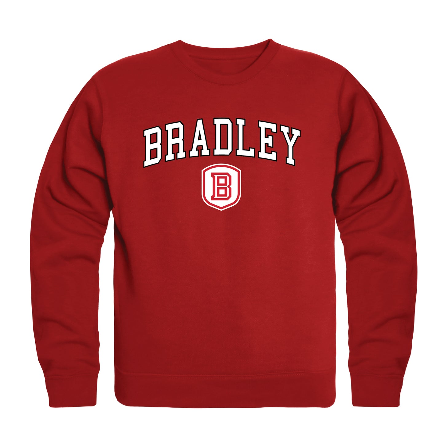 Bradley University Braves Campus Crewneck Pullover Sweatshirt Sweate