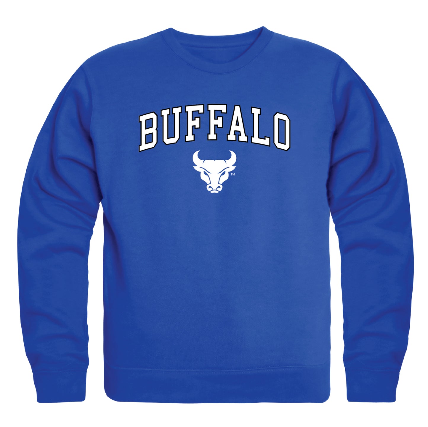 University at Buffalo Bulls Campus Crewneck Pullover Sweatshirt Sweate