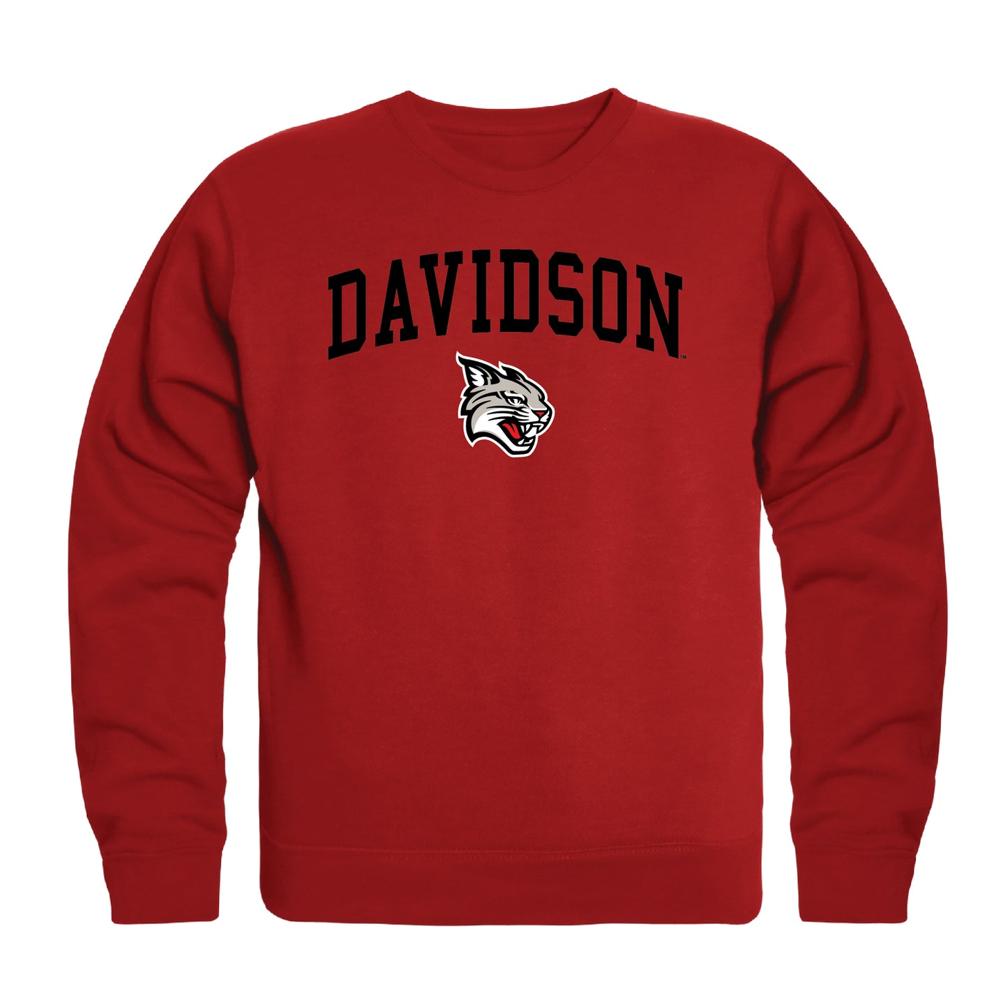 Davidson College Wildcats Campus Crewneck Pullover Sweatshirt Sweate