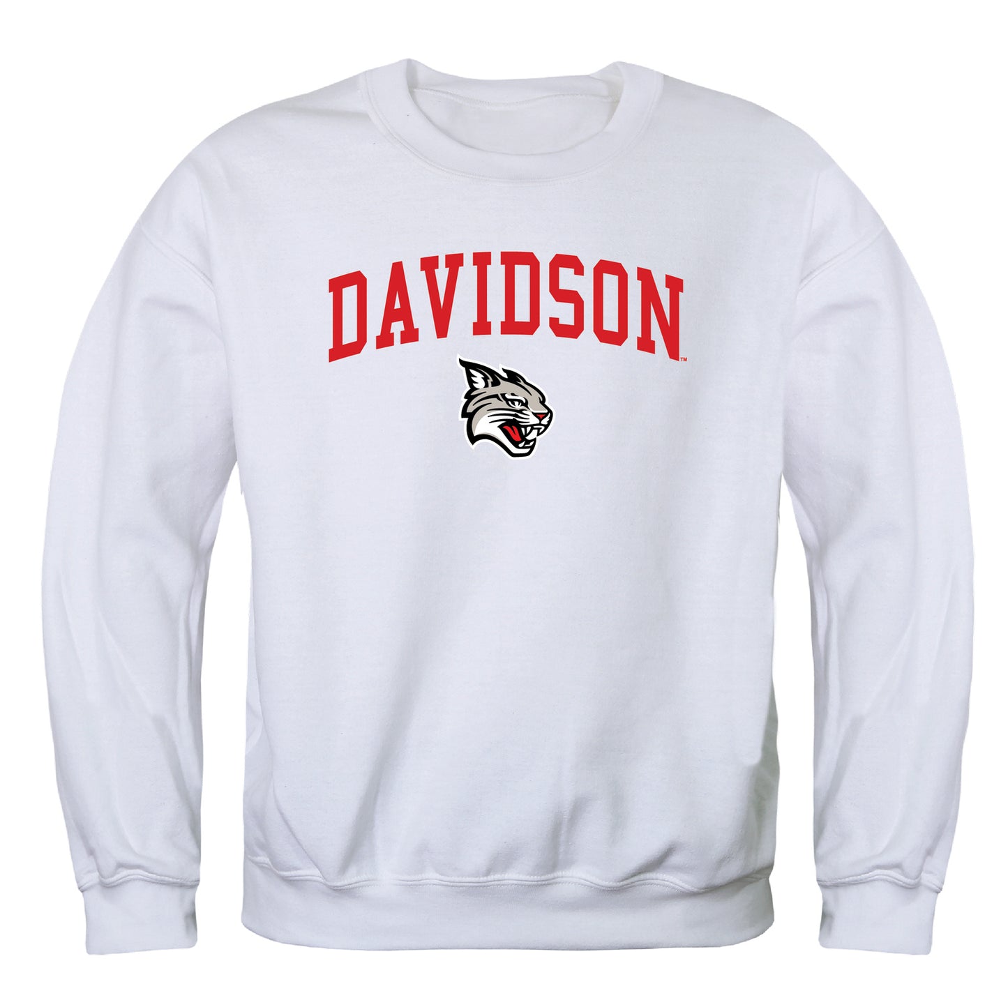 Davidson College Wildcats Campus Crewneck Pullover Sweatshirt Sweate