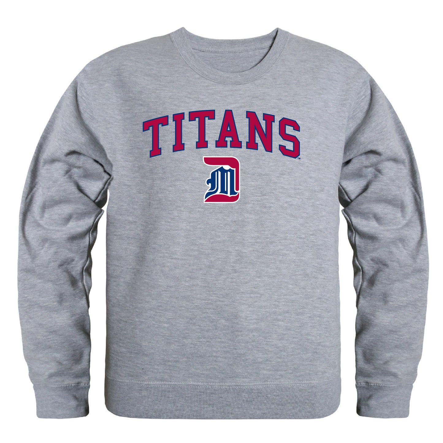 University of Detroit Mercy Titans Campus Crewneck Pullover Sweatshirt Sweate