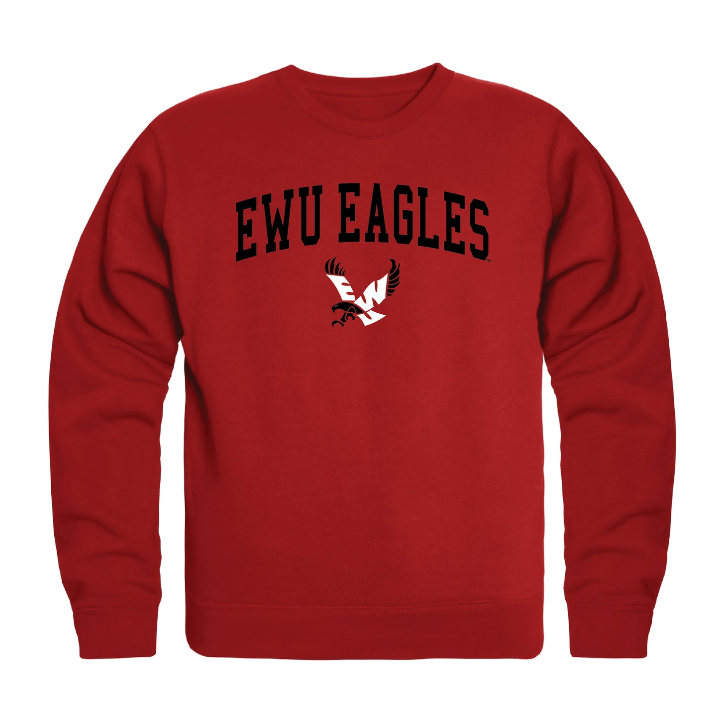 Eastern Washington University Eagles Campus Crewneck Pullover Sweatshirt Sweate