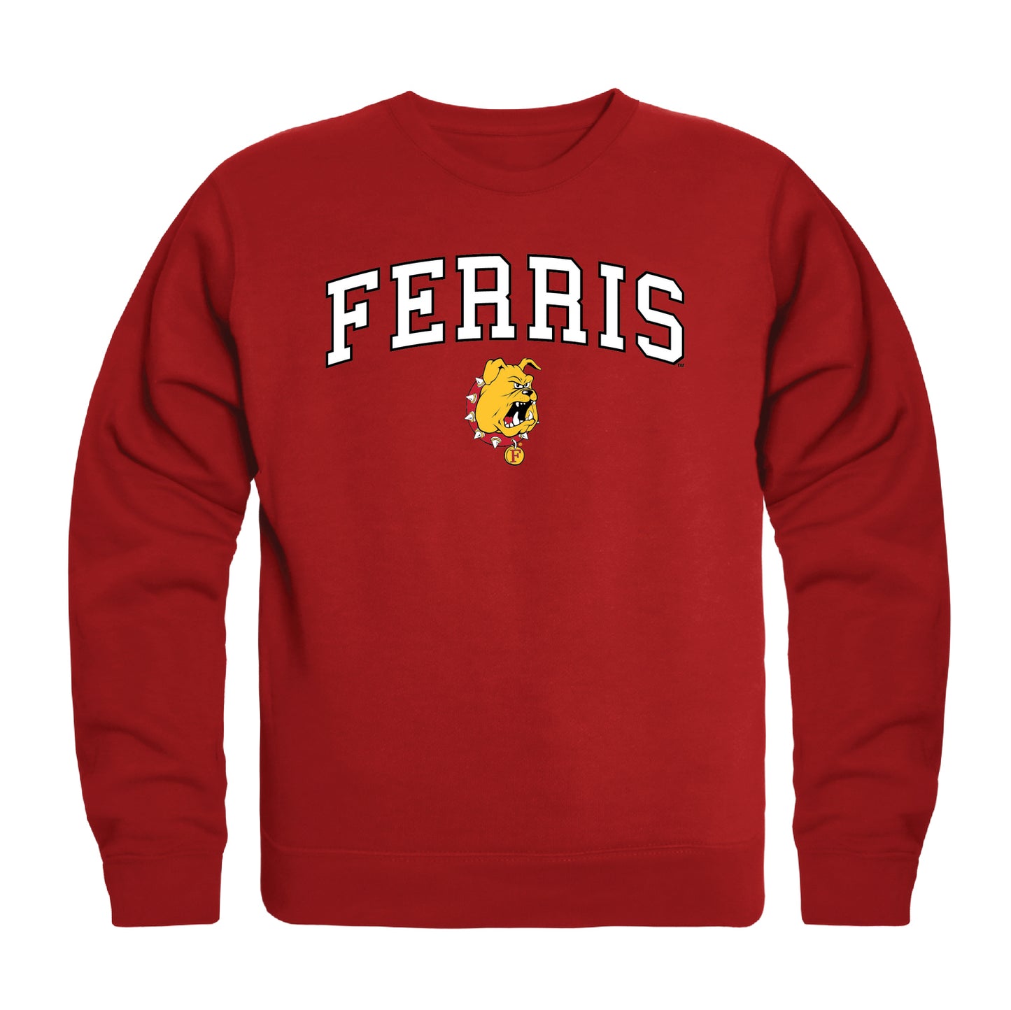 Ferris State University Bulldogs Campus Crewneck Pullover Sweatshirt Sweate