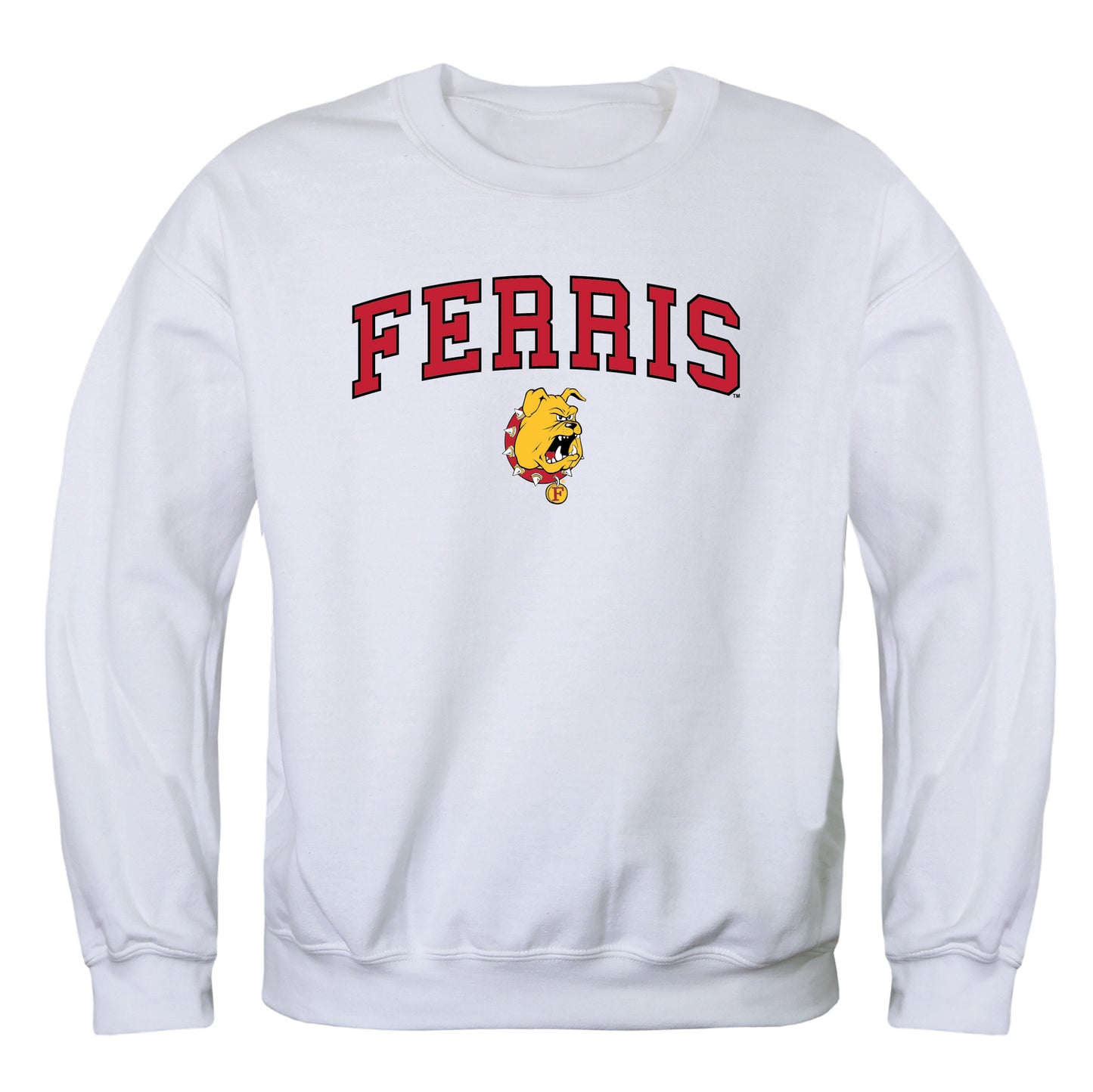 Ferris State University Bulldogs Campus Crewneck Pullover Sweatshirt Sweate