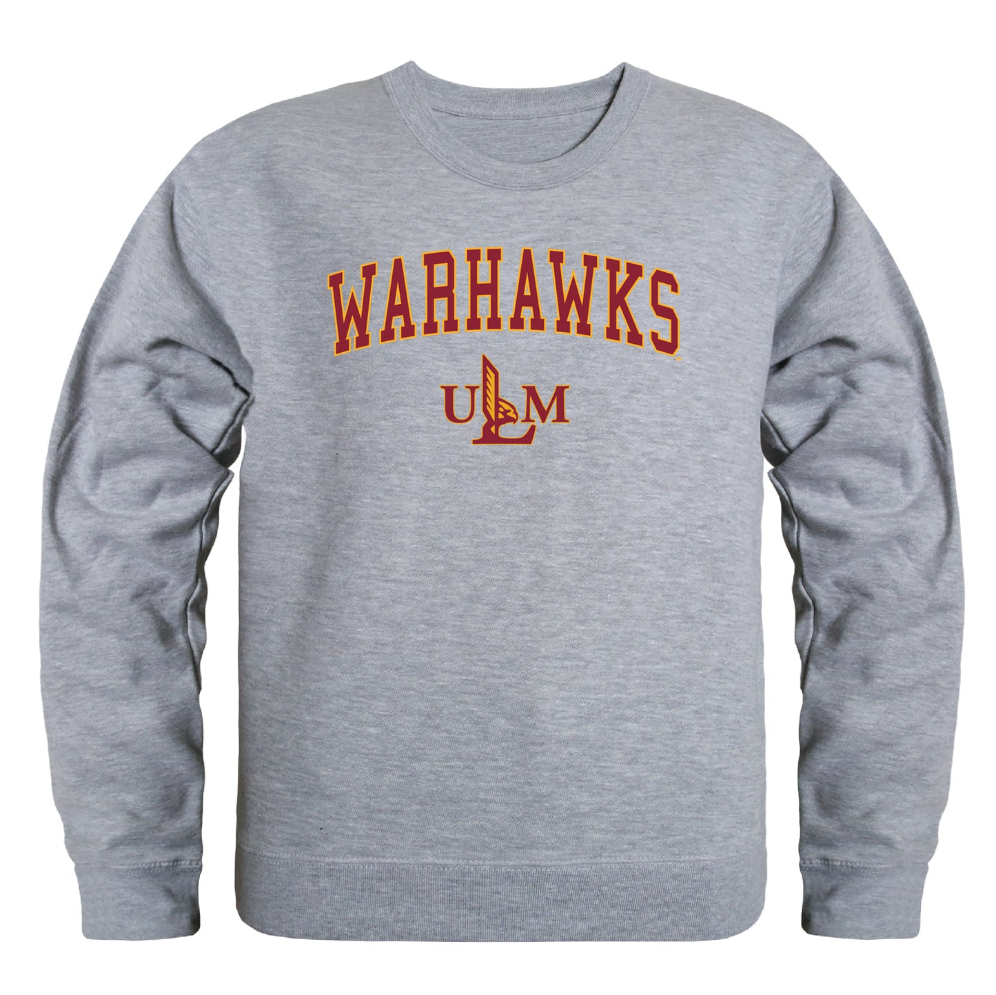 University of Louisiana at Monroe War Hawks Campus Crewneck Pullover Sweatshirt Sweate