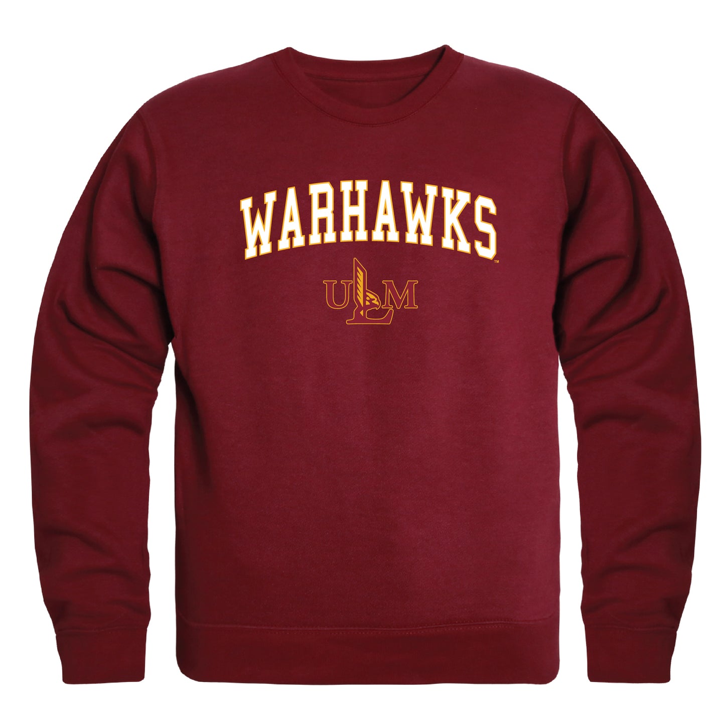 University of Louisiana at Monroe War Hawks Campus Crewneck Pullover Sweatshirt Sweate