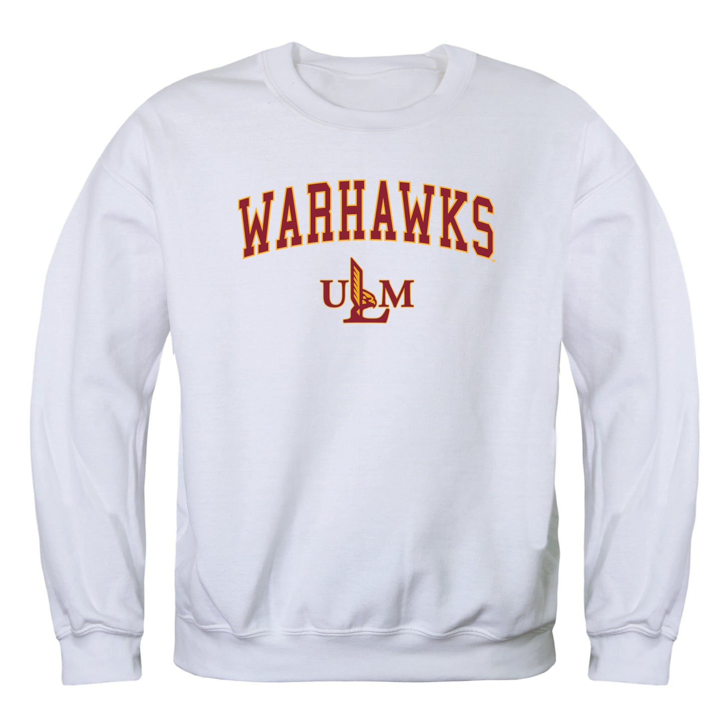 University of Louisiana at Monroe War Hawks Campus Crewneck Pullover Sweatshirt Sweate