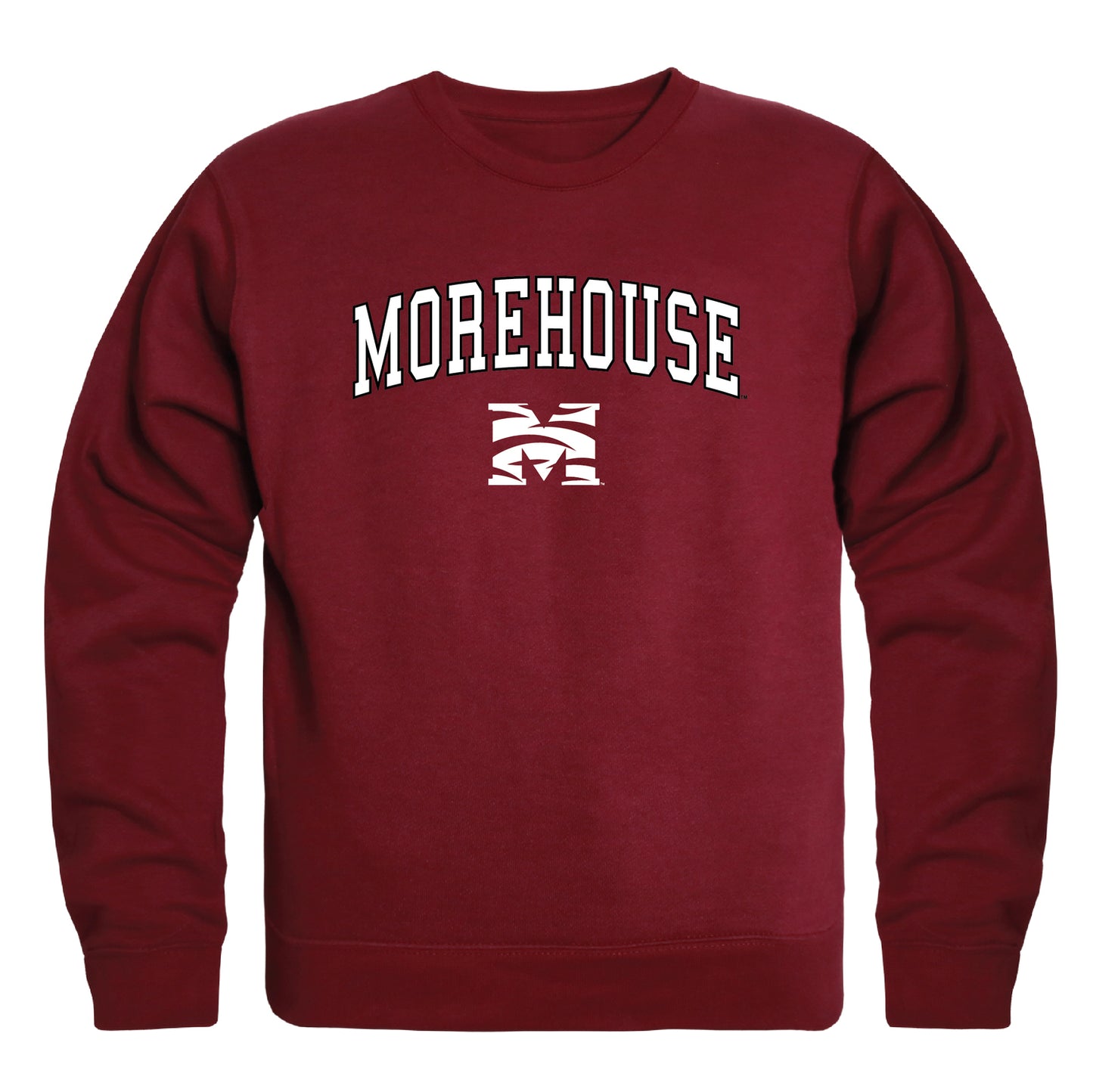 Morehouse College Maroon Tigers Campus Crewneck Pullover Sweatshirt Sweate