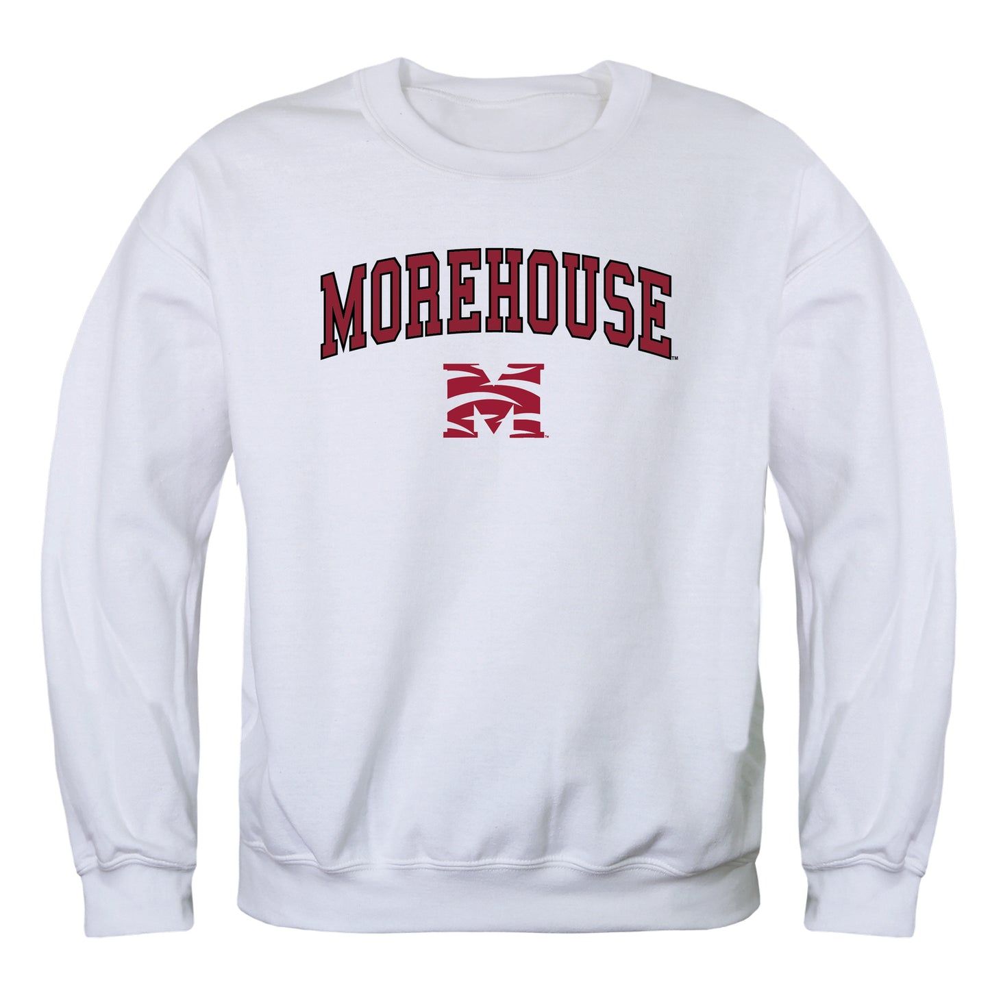 Morehouse College Maroon Tigers Campus Crewneck Pullover Sweatshirt Sweate