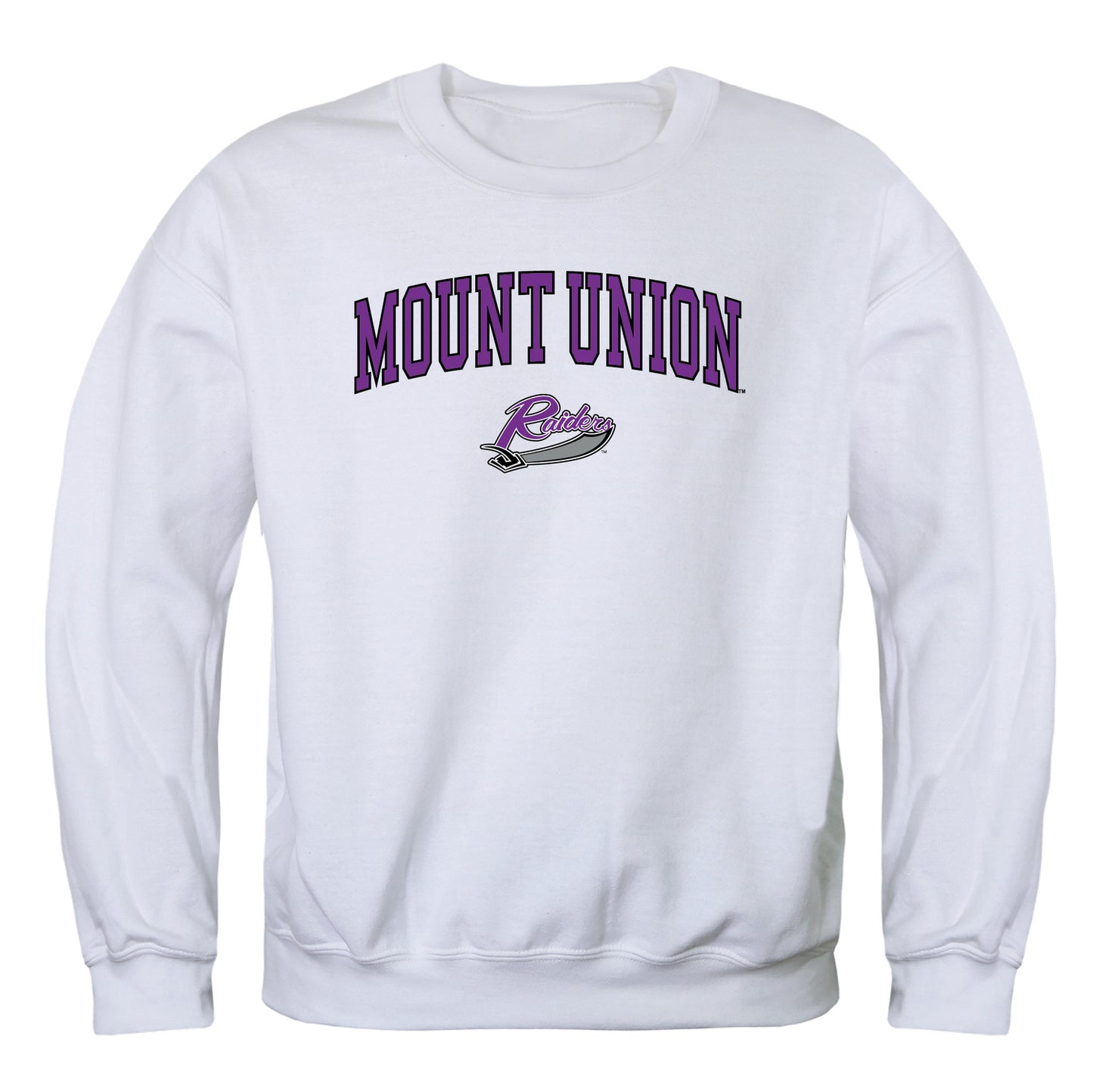 University of Mount Union Purple Raiders Campus Crewneck Pullover Sweatshirt Sweate