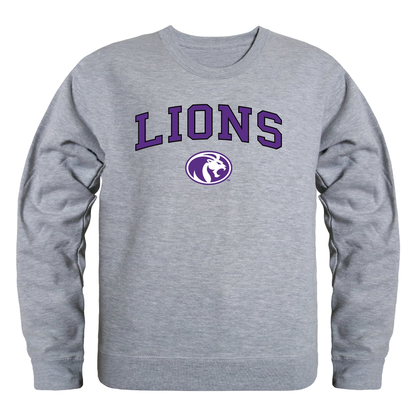 University of North Alabama Lions Campus Crewneck Pullover Sweatshirt Sweate