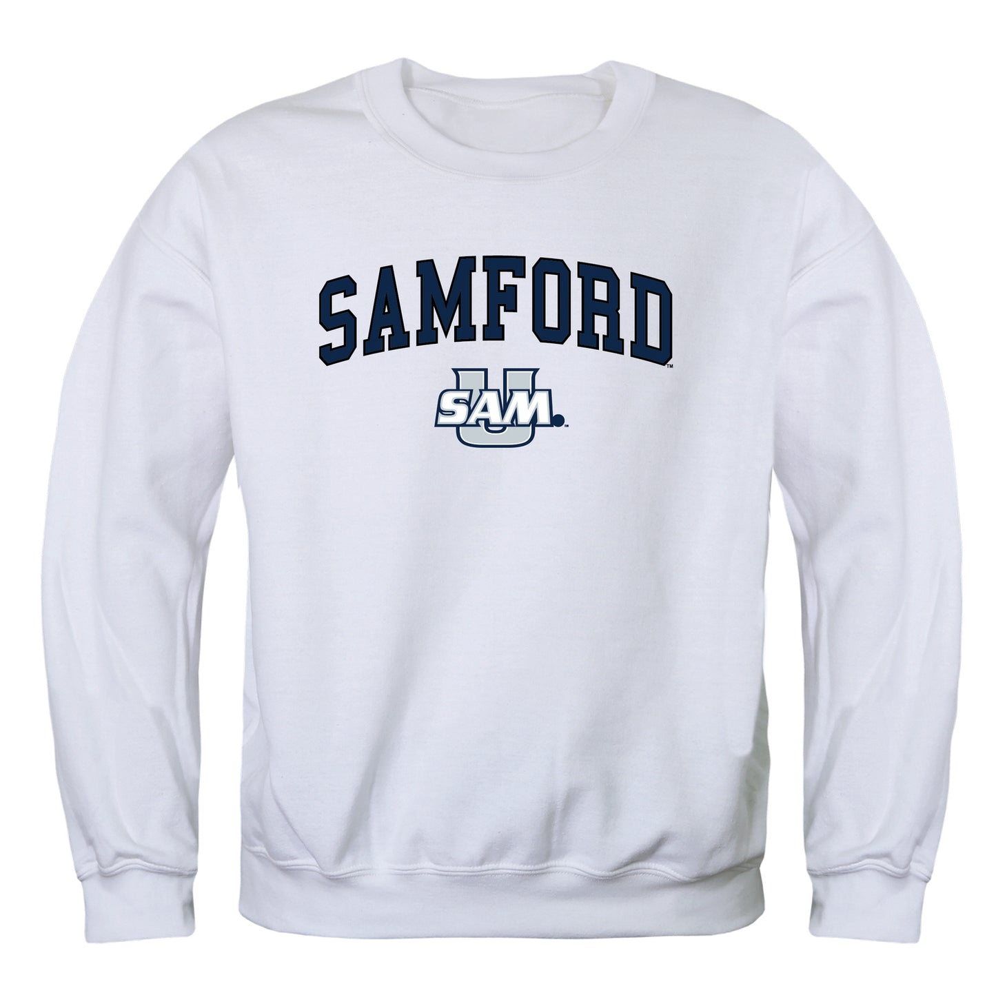 Samford University Bulldogs Campus Crewneck Pullover Sweatshirt Sweate