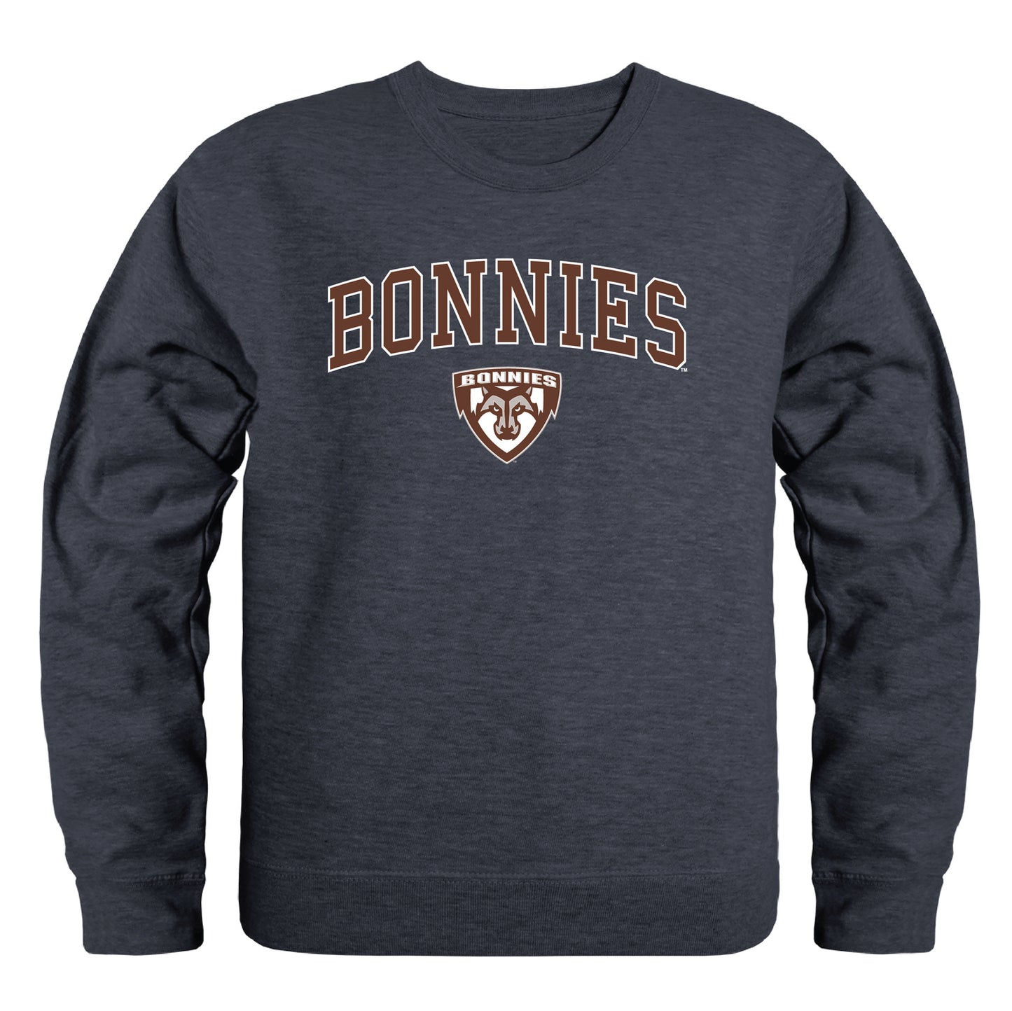 St. Bonaventure University Bonnies Campus Crewneck Pullover Sweatshirt Sweate