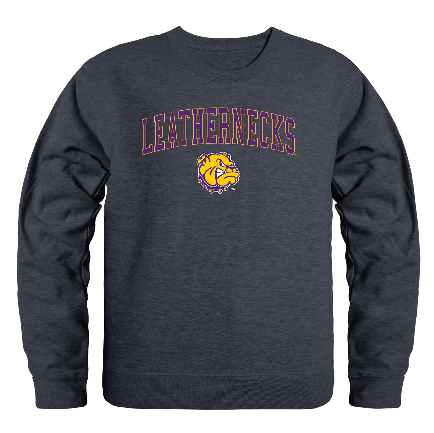 Western Illinois University Leathernecks Campus Crewneck Pullover Sweatshirt Sweate