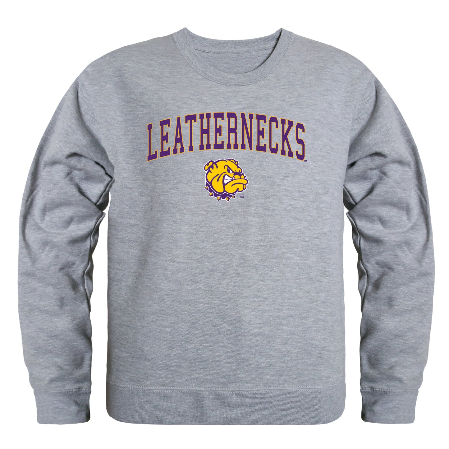 Western Illinois University Leathernecks Campus Crewneck Pullover Sweatshirt Sweate