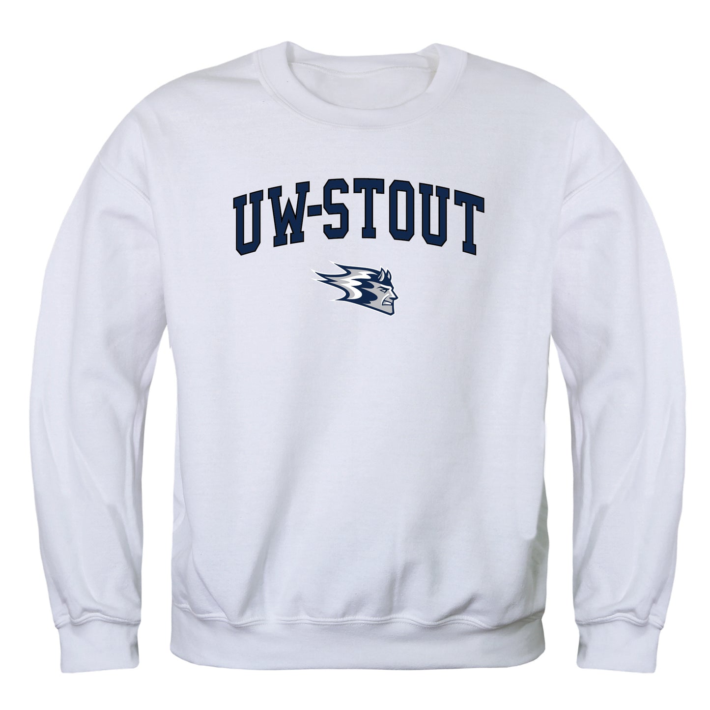 University of Wisconsin-Stout Blue Devils Campus Crewneck Pullover Sweatshirt Sweate