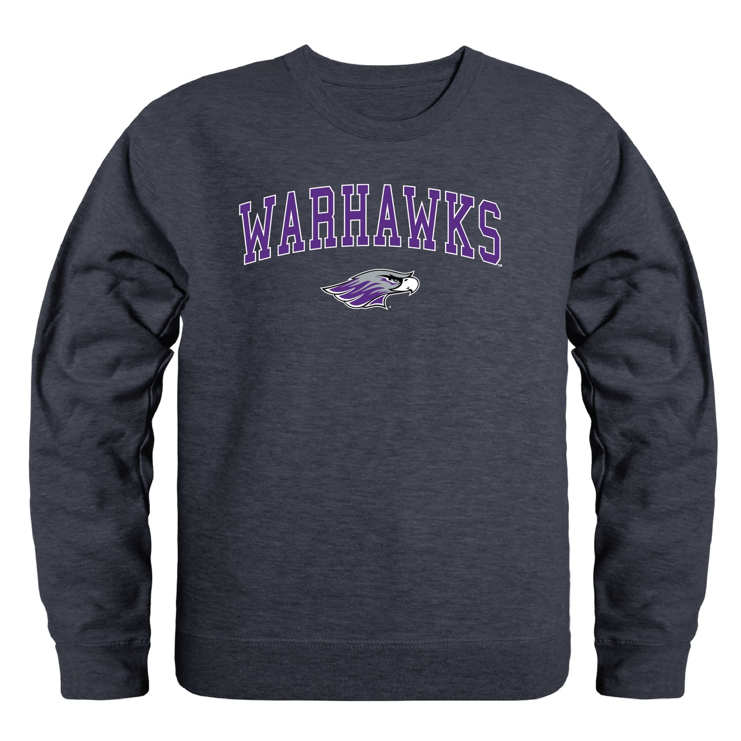 University of Wisconsin-Whitewater Warhawks Campus Crewneck Pullover Sweatshirt Sweate