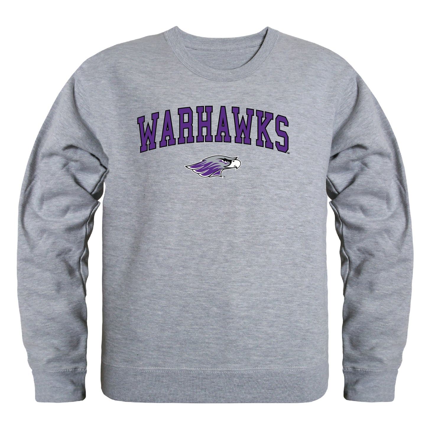 University of Wisconsin-Whitewater Warhawks Campus Crewneck Pullover Sweatshirt Sweate