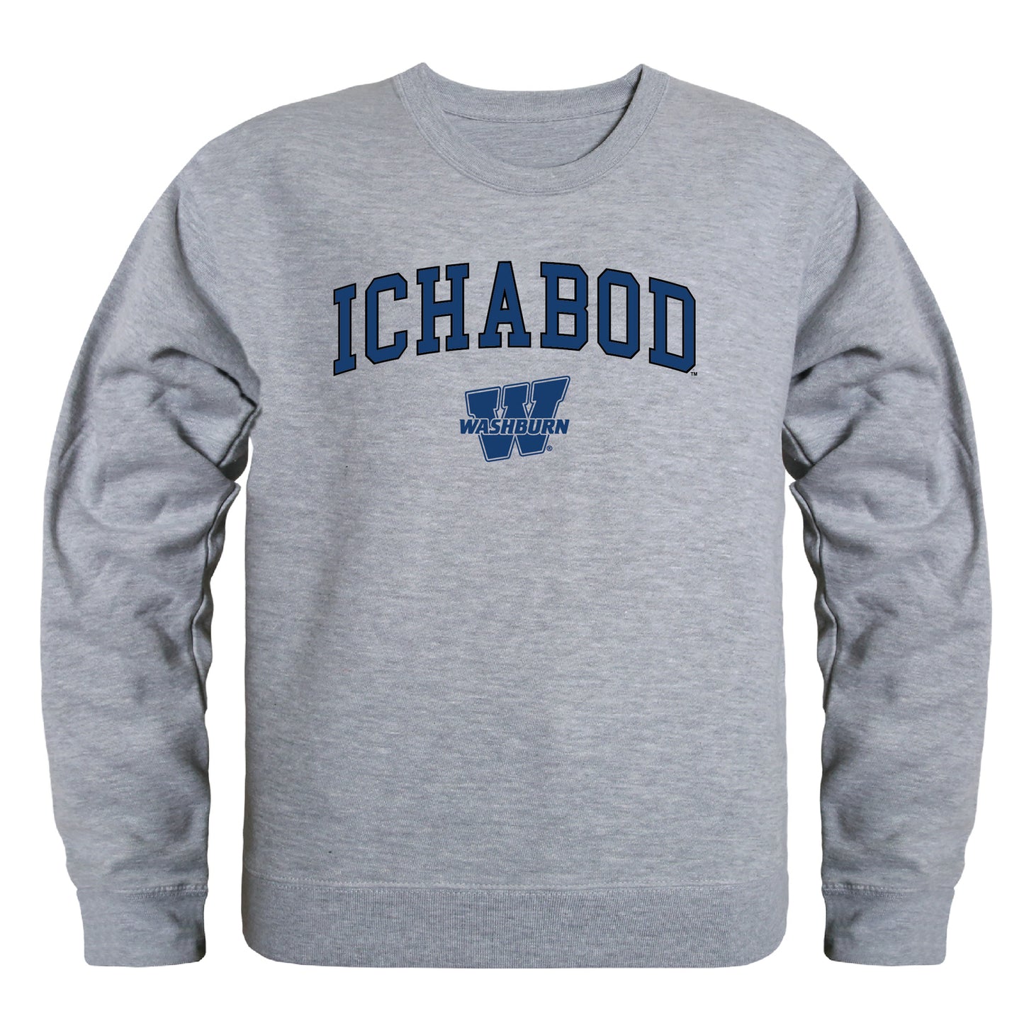 Washburn University Ichabods Campus Crewneck Pullover Sweatshirt Sweate