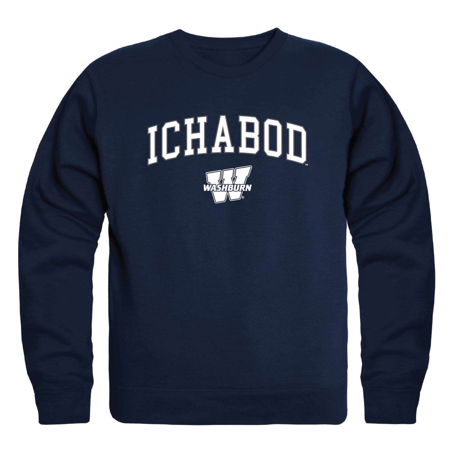 Washburn University Ichabods Campus Crewneck Pullover Sweatshirt Sweate