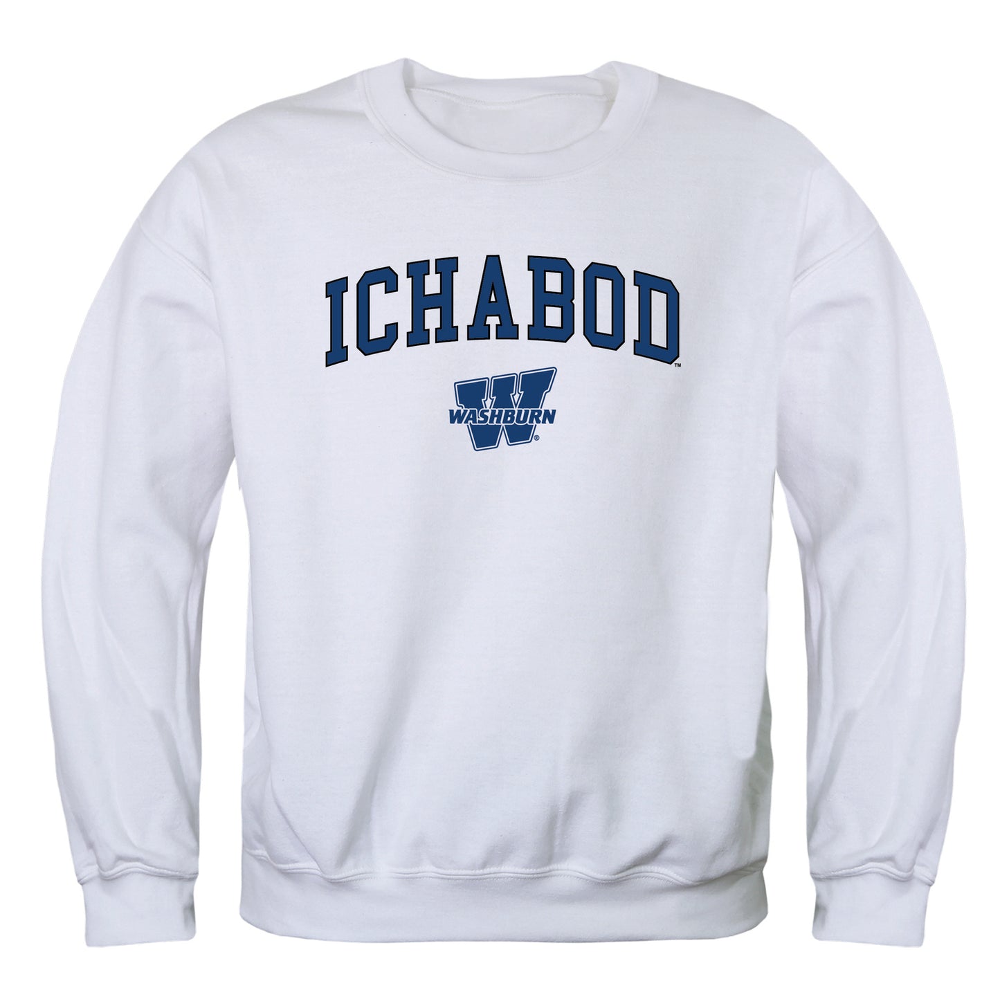 Washburn University Ichabods Campus Crewneck Pullover Sweatshirt Sweate