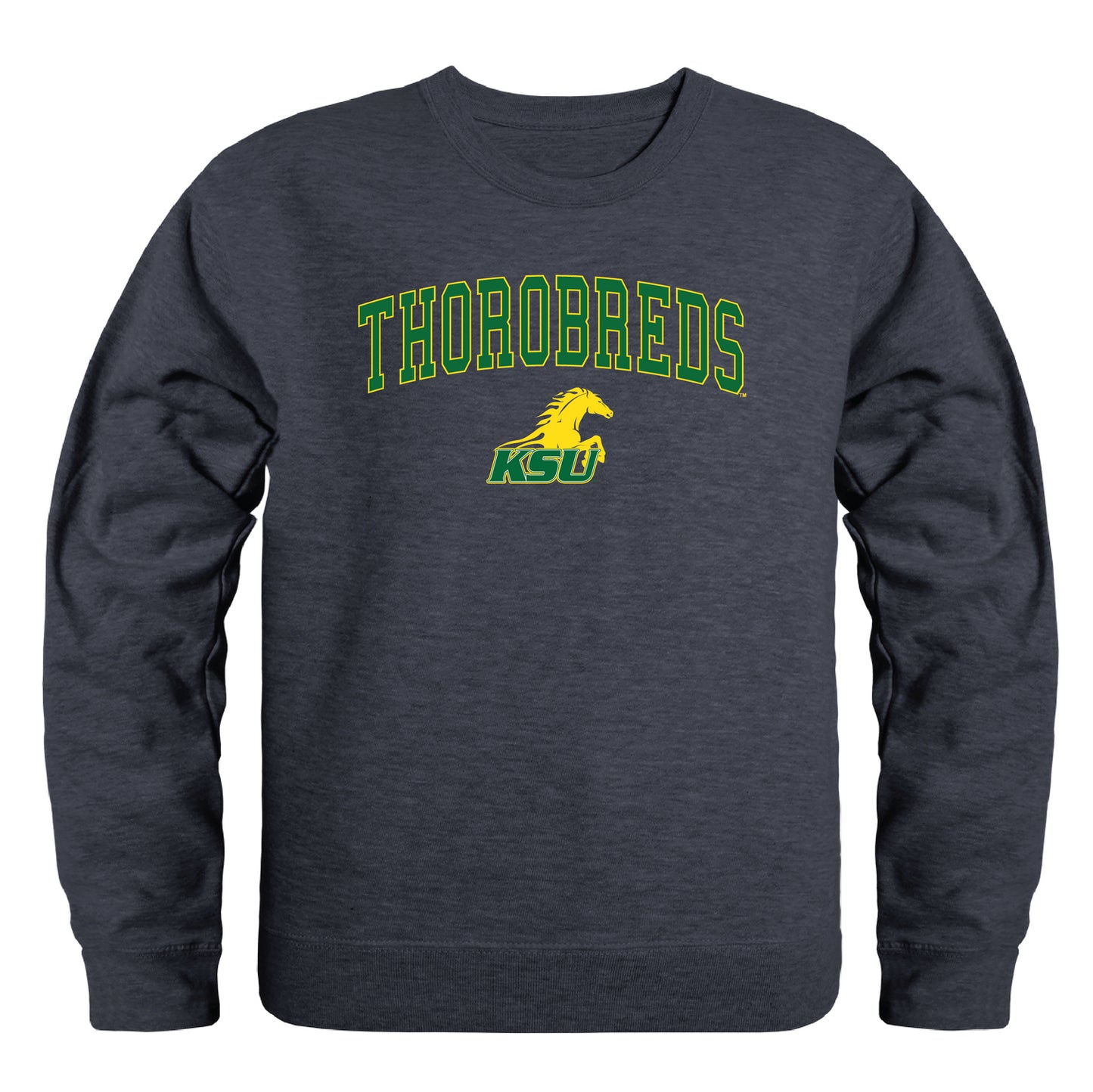 Kentucky State University Thorobreds Campus Crewneck Pullover Sweatshirt Sweate