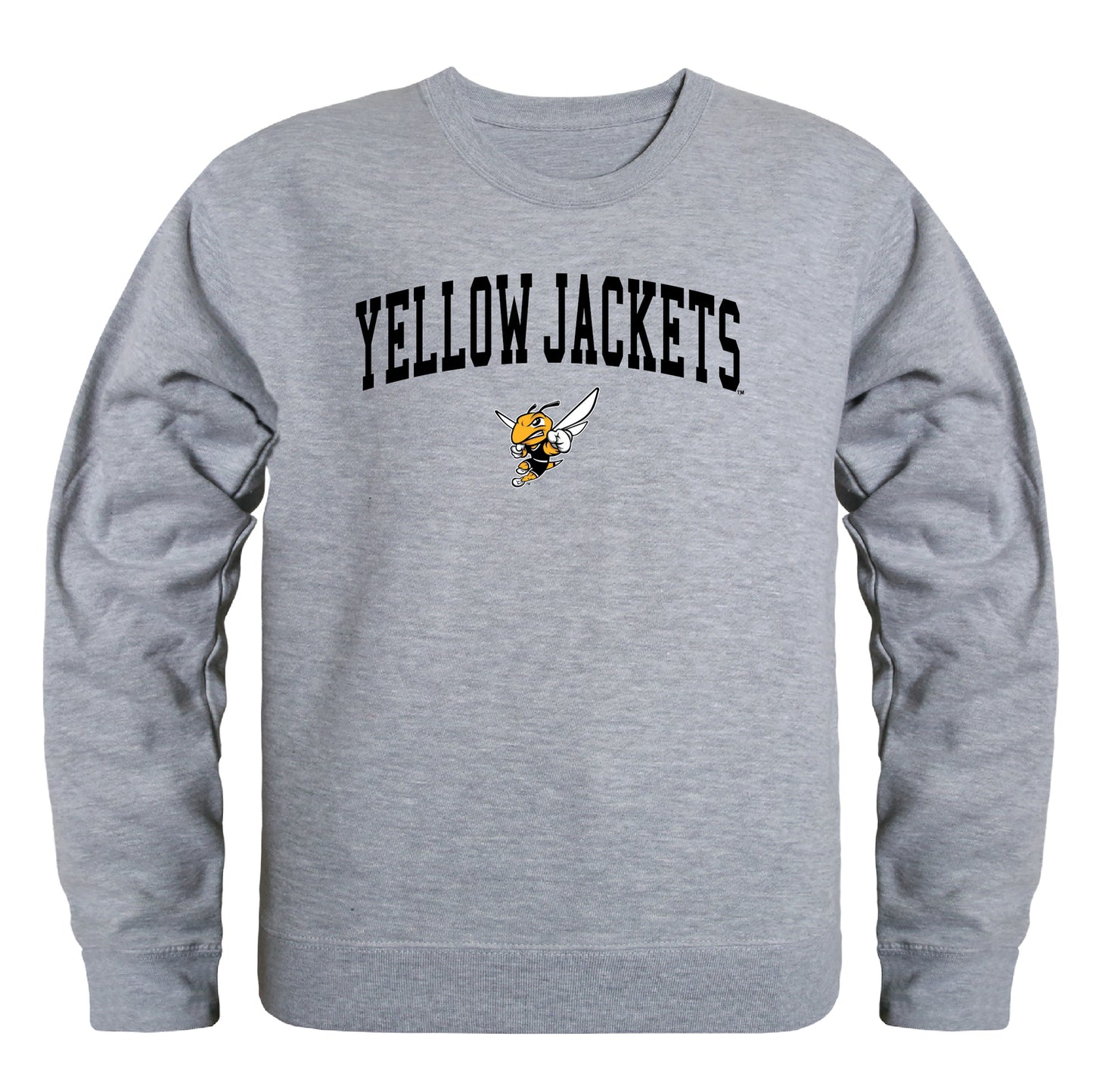 American International College Yellow Jackets Campus Crewneck Pullover Sweatshirt Sweate