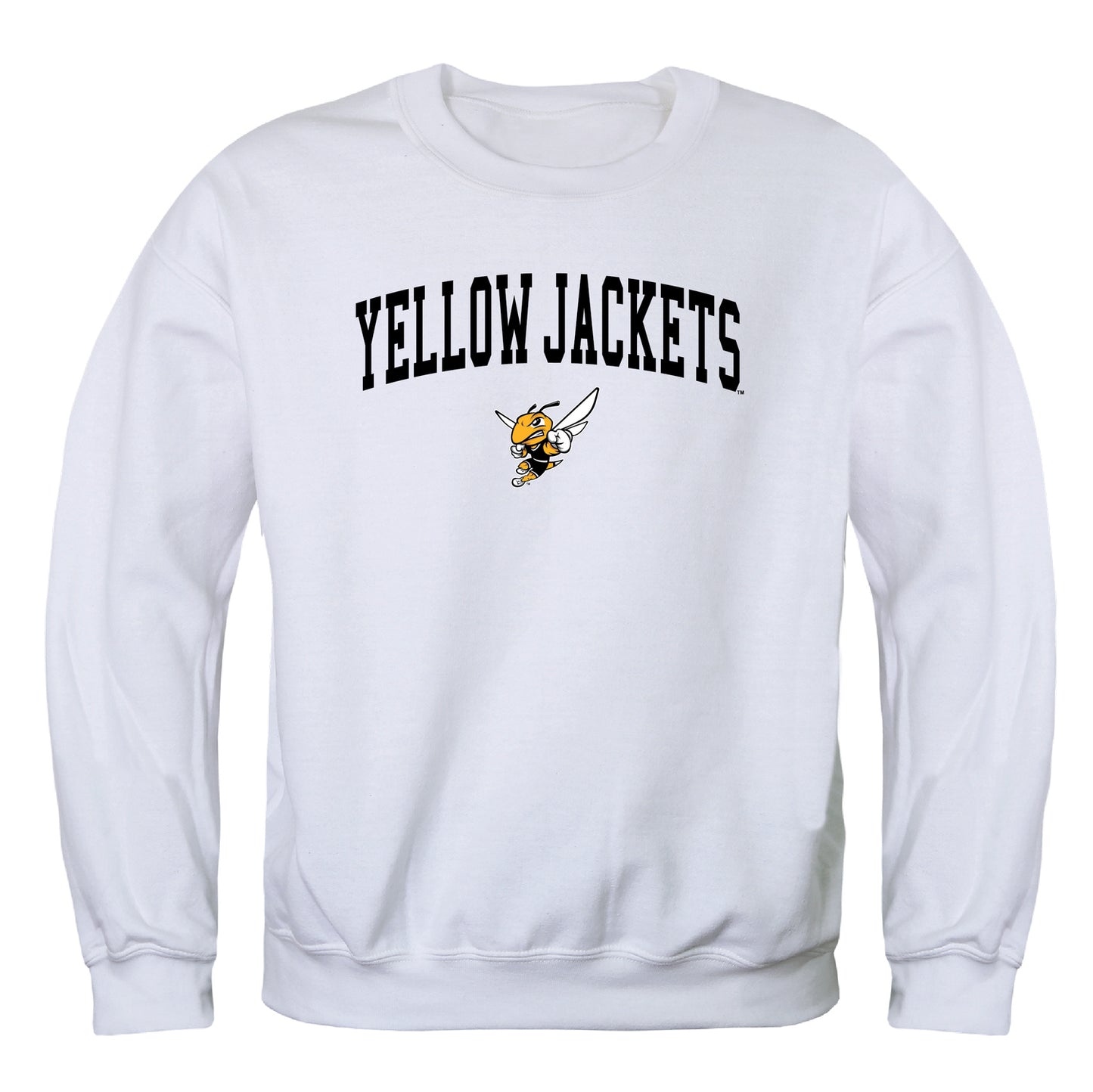 American International College Yellow Jackets Campus Crewneck Pullover Sweatshirt Sweate