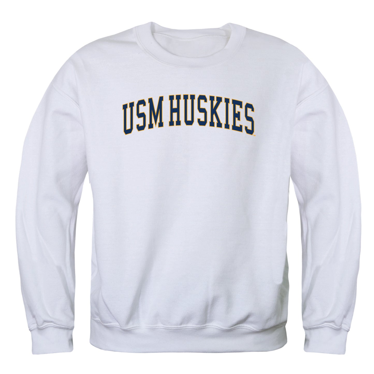 University of Southern Maine Huskies Campus Crewneck Pullover Sweatshirt Sweate