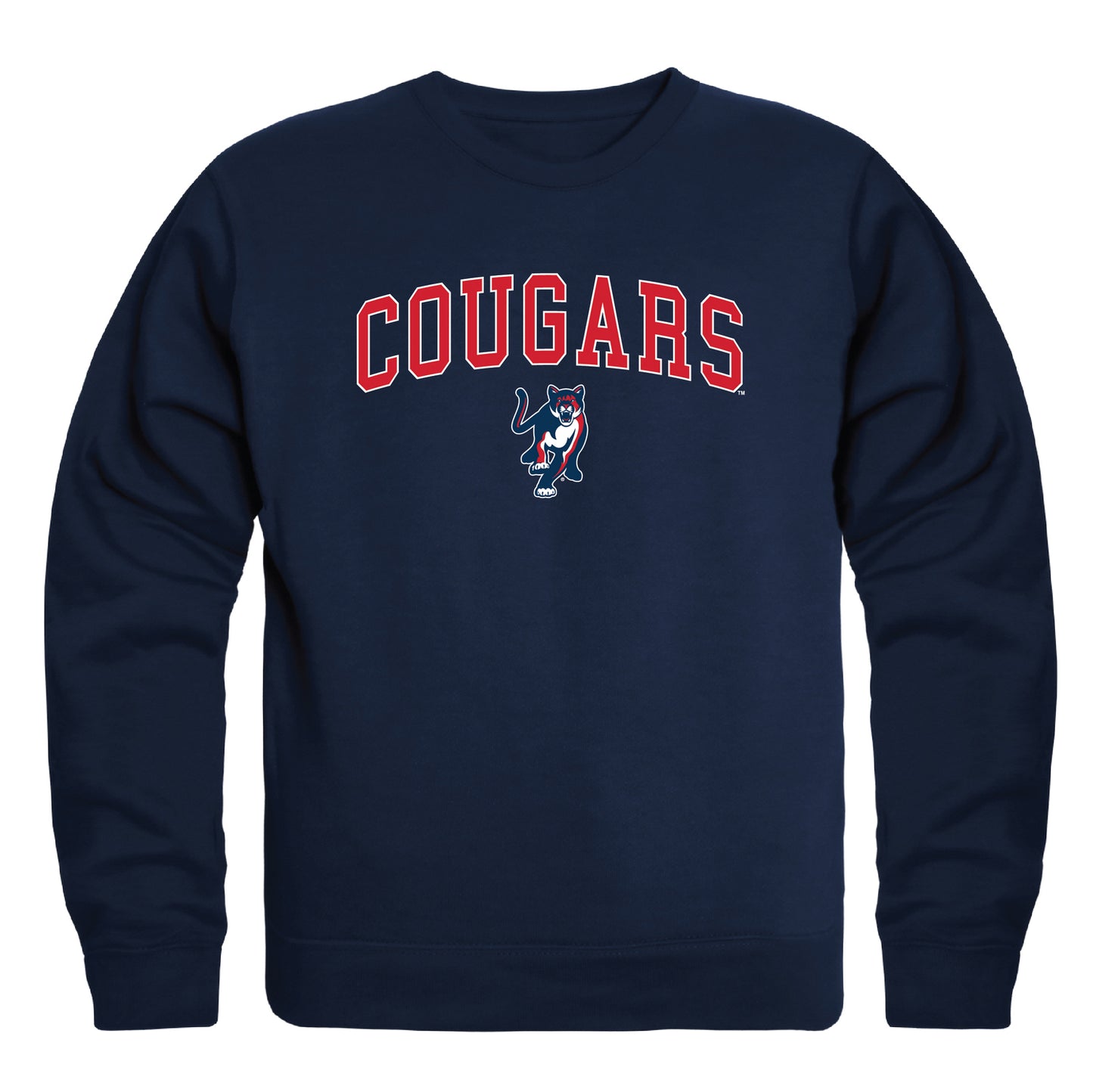 Columbus State University Cougar Campus Crewneck Pullover Sweatshirt Sweate