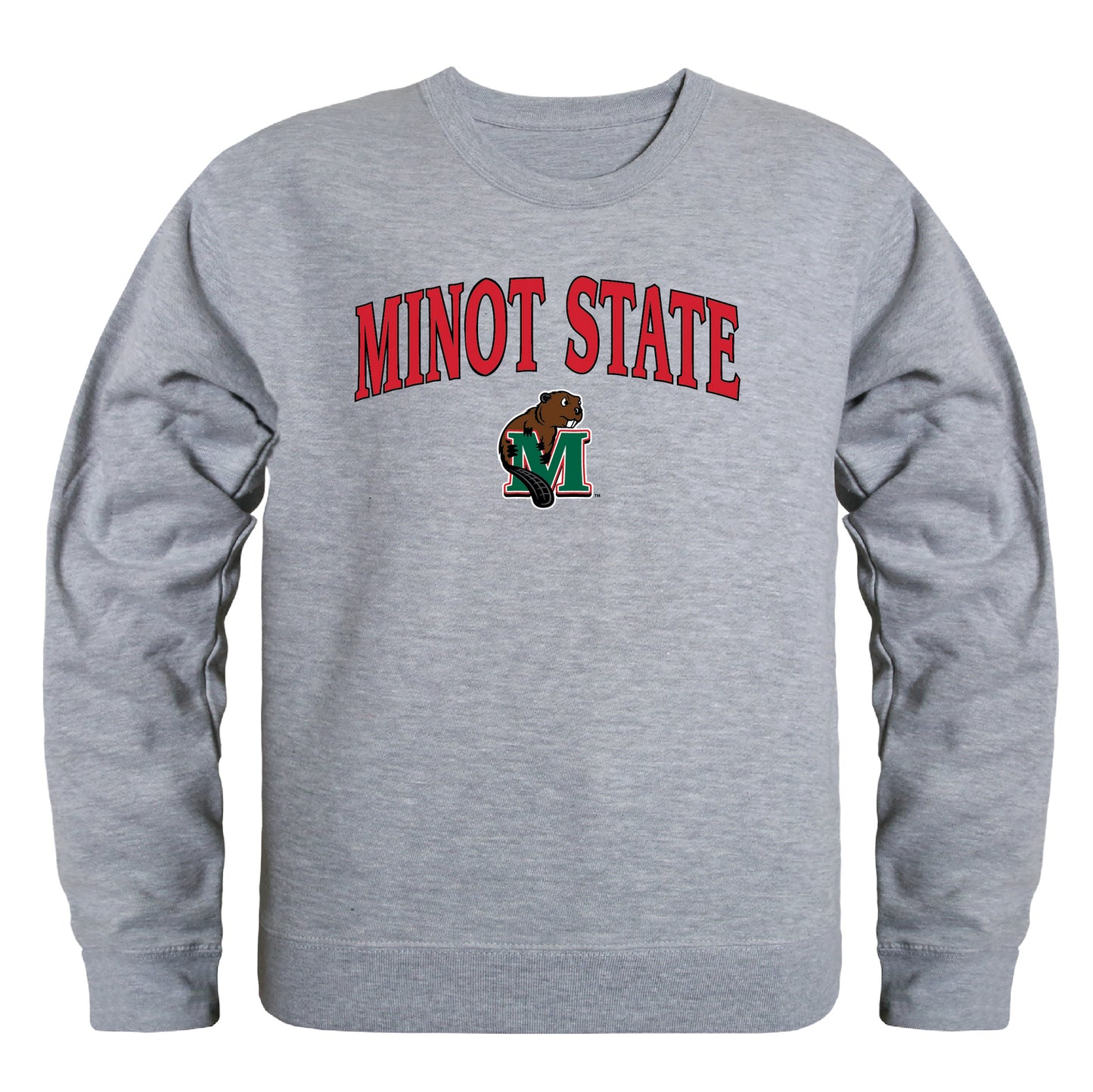 Minot State University Beavers Campus Crewneck Pullover Sweatshirt Sweate