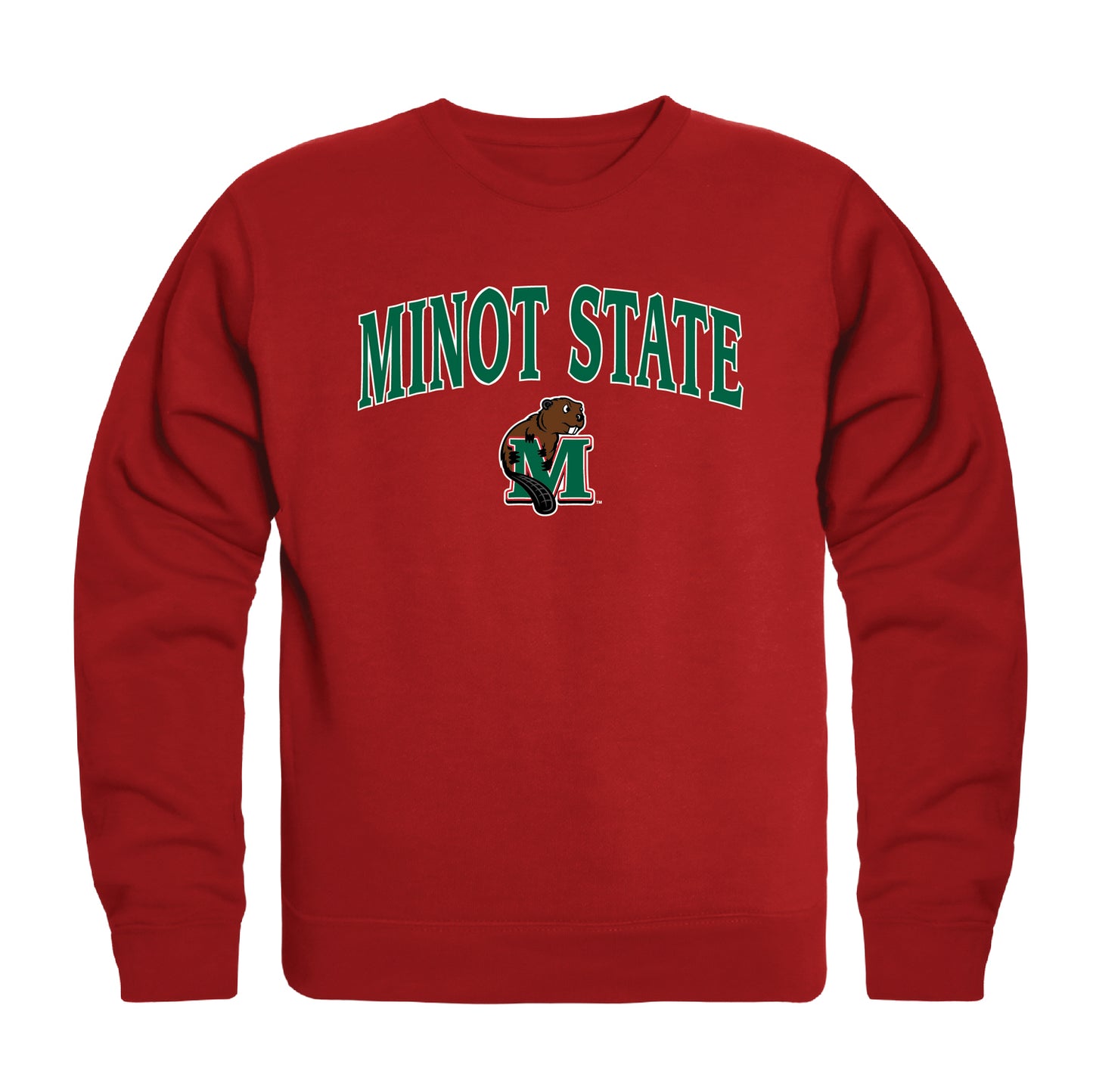 Minot State University Beavers Campus Crewneck Pullover Sweatshirt Sweate