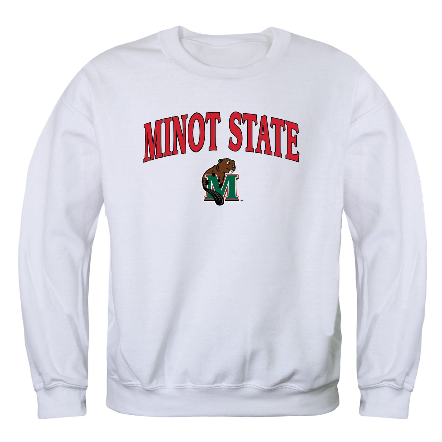 Minot State University Beavers Campus Crewneck Pullover Sweatshirt Sweate