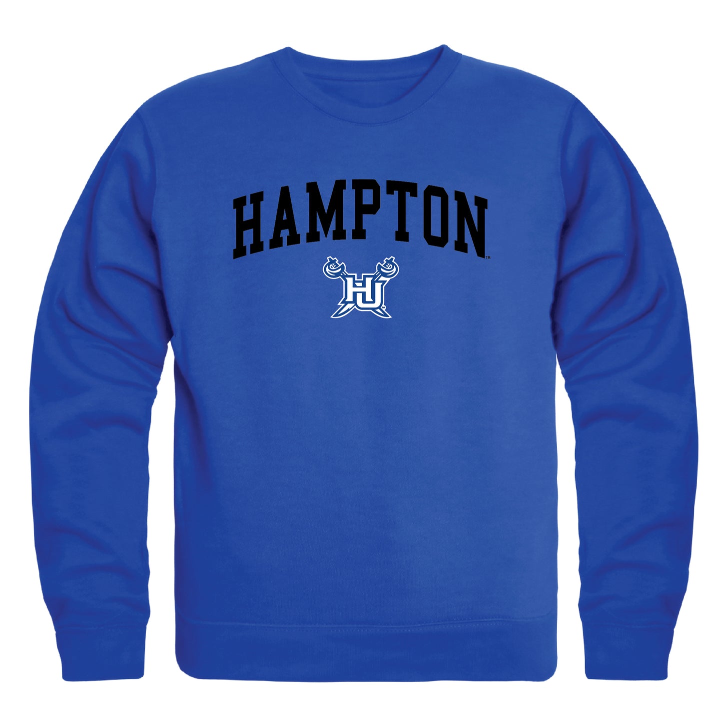 Hampton University Pirates Campus Crewneck Pullover Sweatshirt Sweate