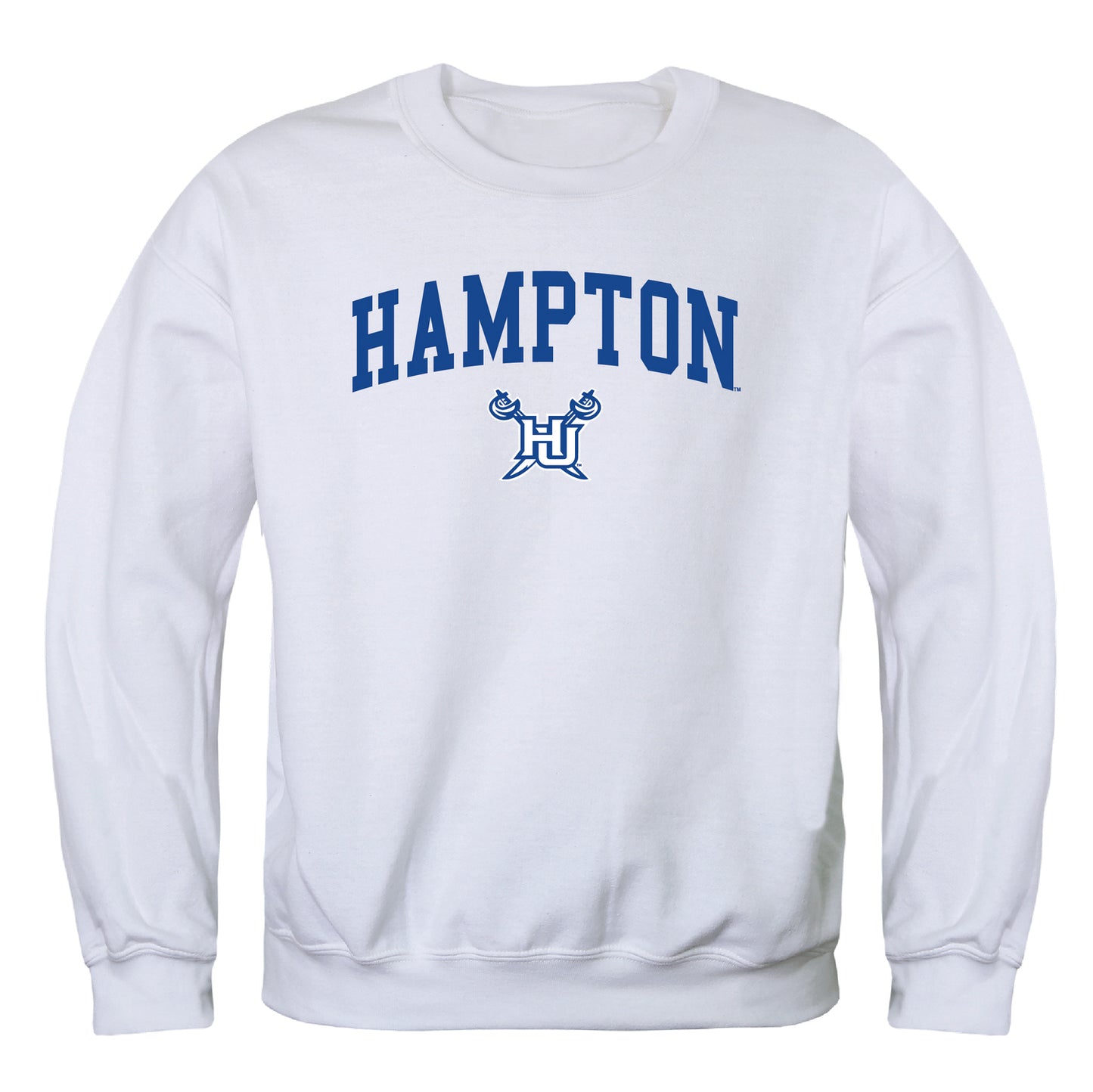 Hampton University Pirates Campus Crewneck Pullover Sweatshirt Sweate