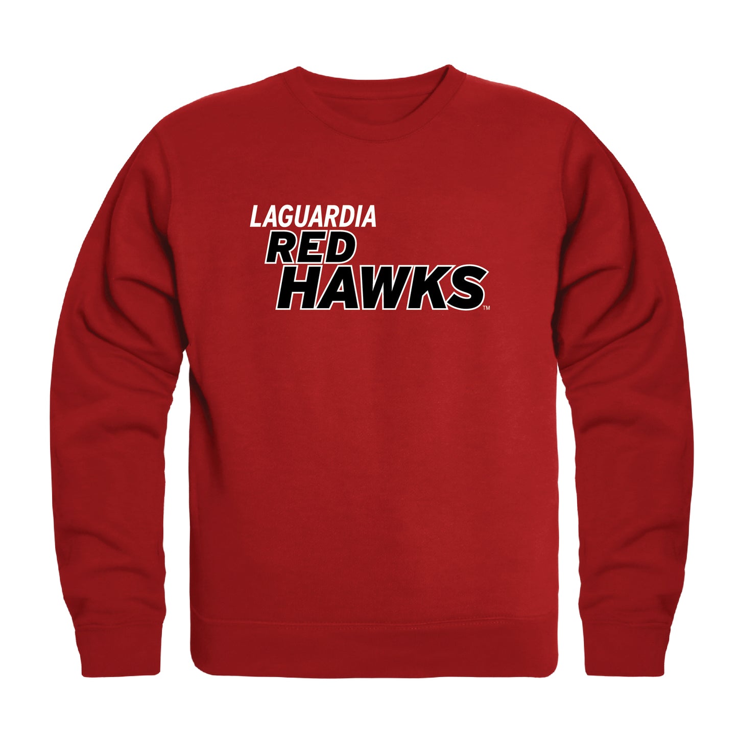 LaGuardia Red Hawks Campus Crewneck Pullover Sweatshirt Sweate