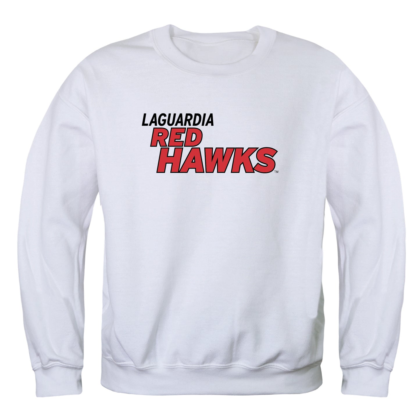 LaGuardia Red Hawks Campus Crewneck Pullover Sweatshirt Sweate