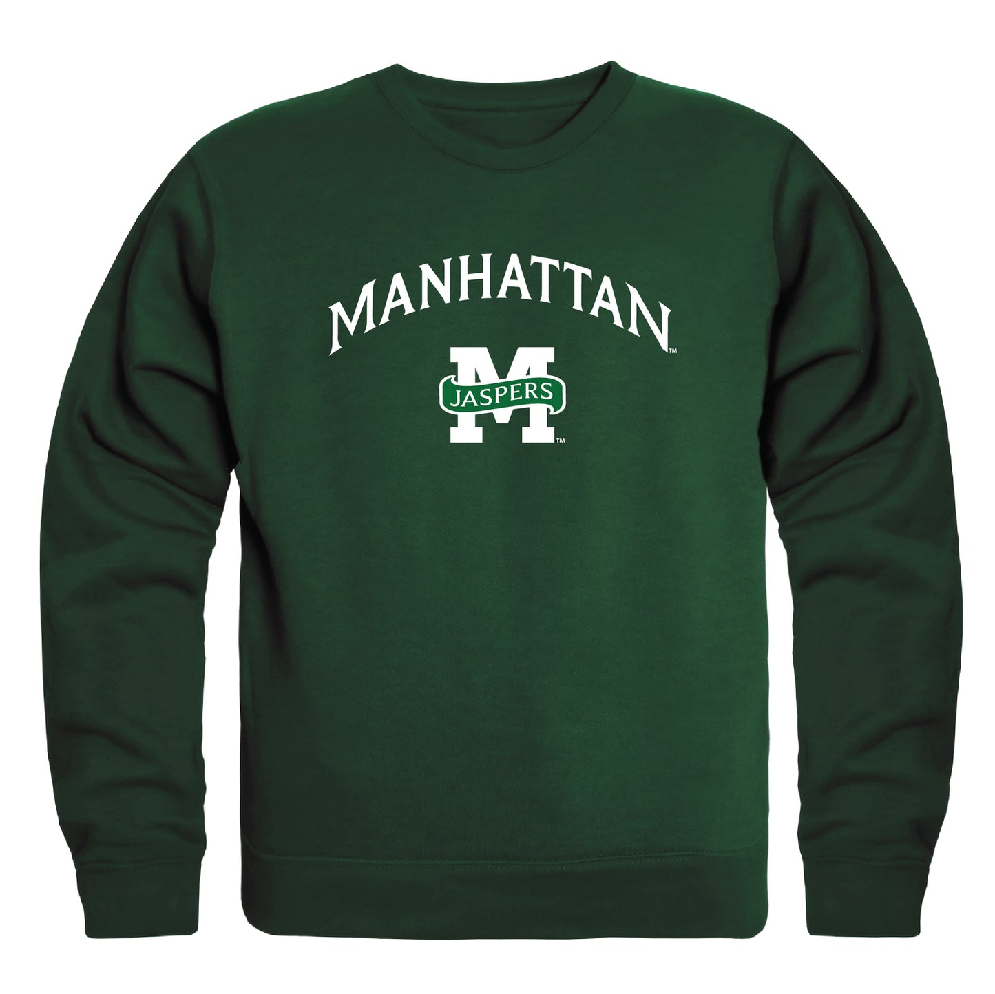 Manhattan Jaspers Campus Crewneck Pullover Sweatshirt Sweate