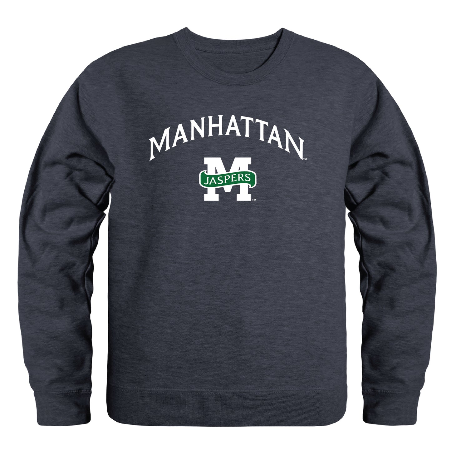 Manhattan Jaspers Campus Crewneck Pullover Sweatshirt Sweate